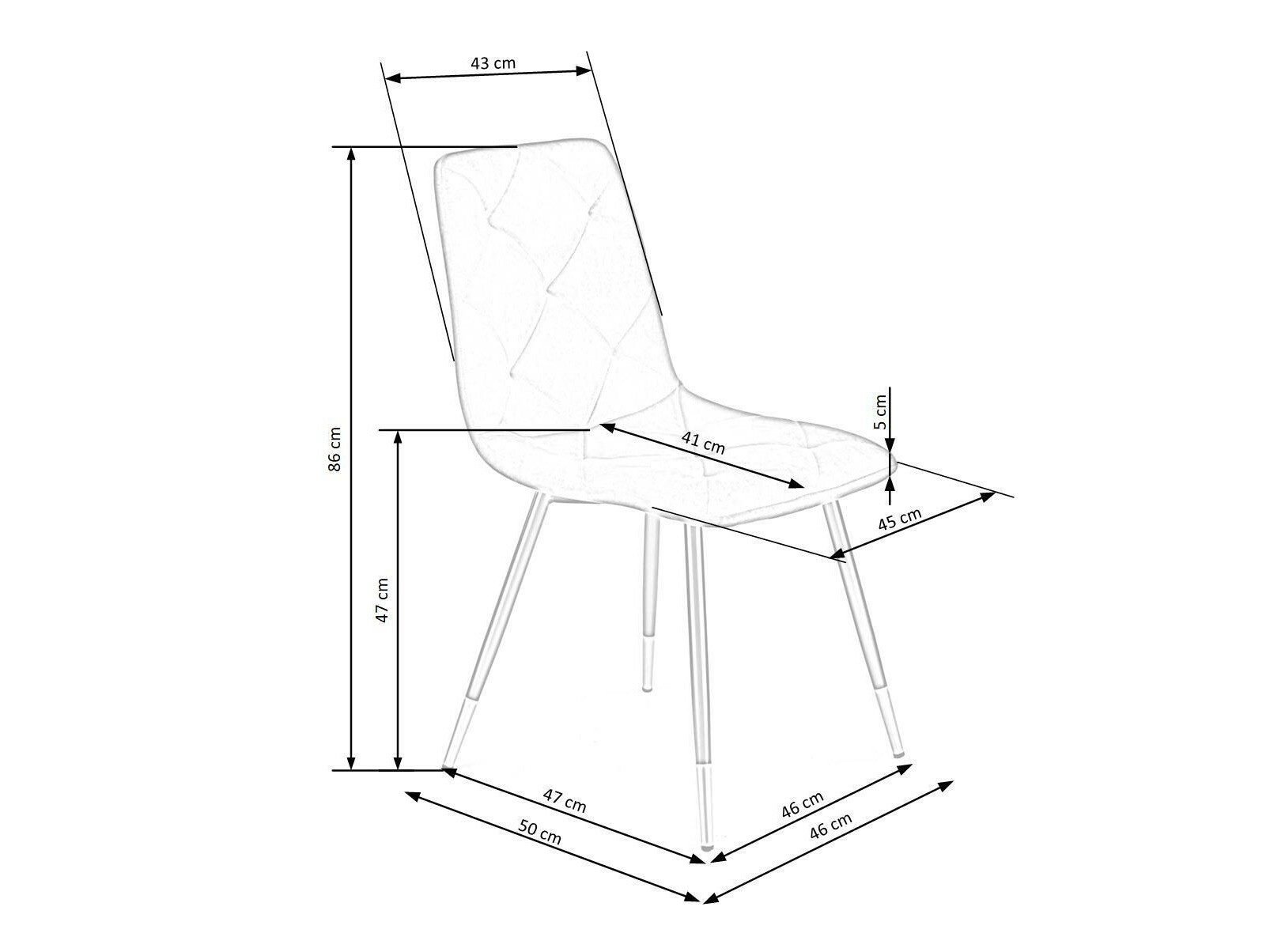 Stol Houston 1022 (Siva)