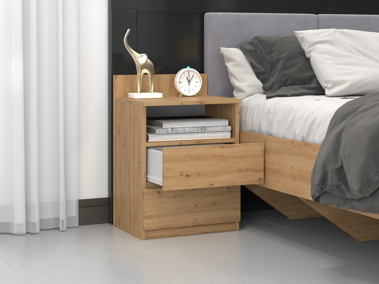 Nočna omarica Elbvelu 119 (Artisan hrast)