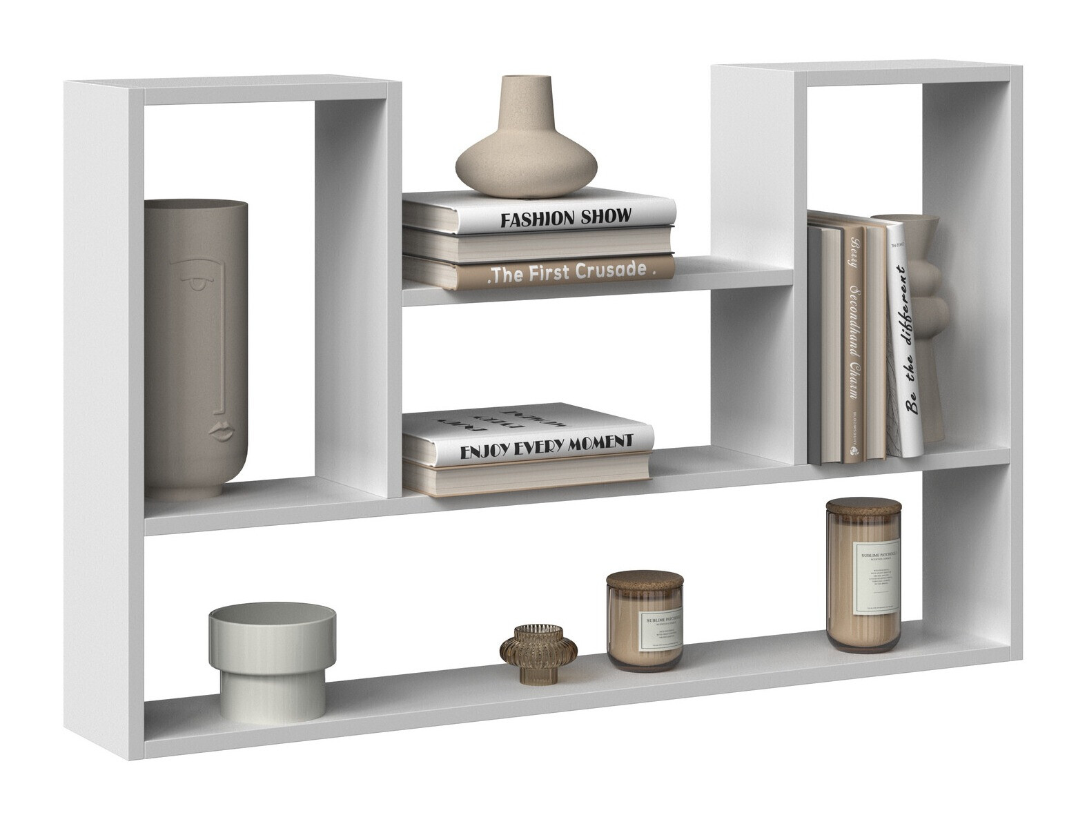 Stenska polica Mandeville 225 (Bela)