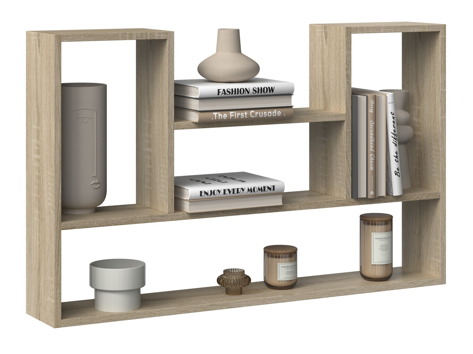 Stenska polica Mandeville 225 (Sonoma hrast)