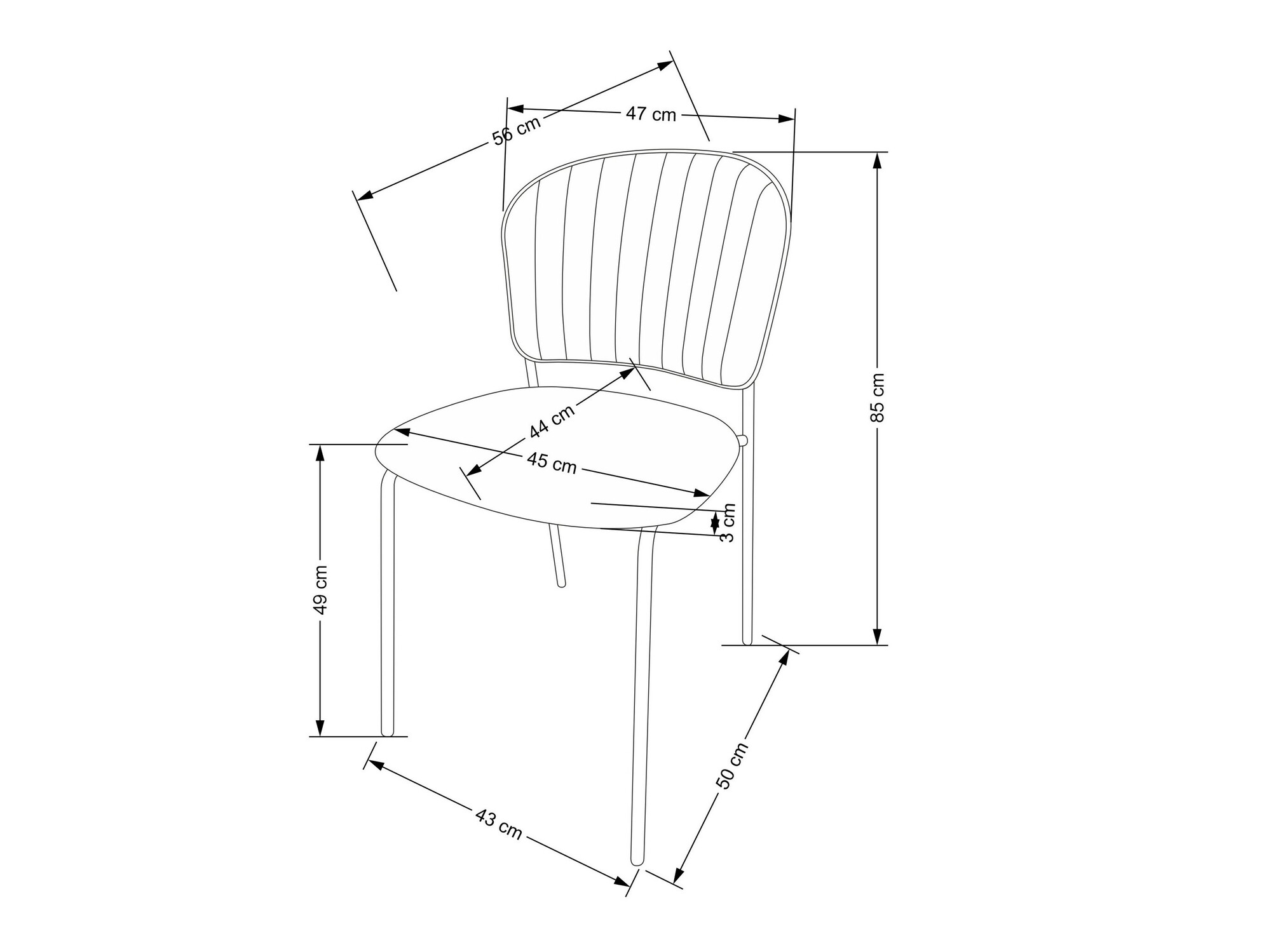Stol Houston 1640 (Roza)