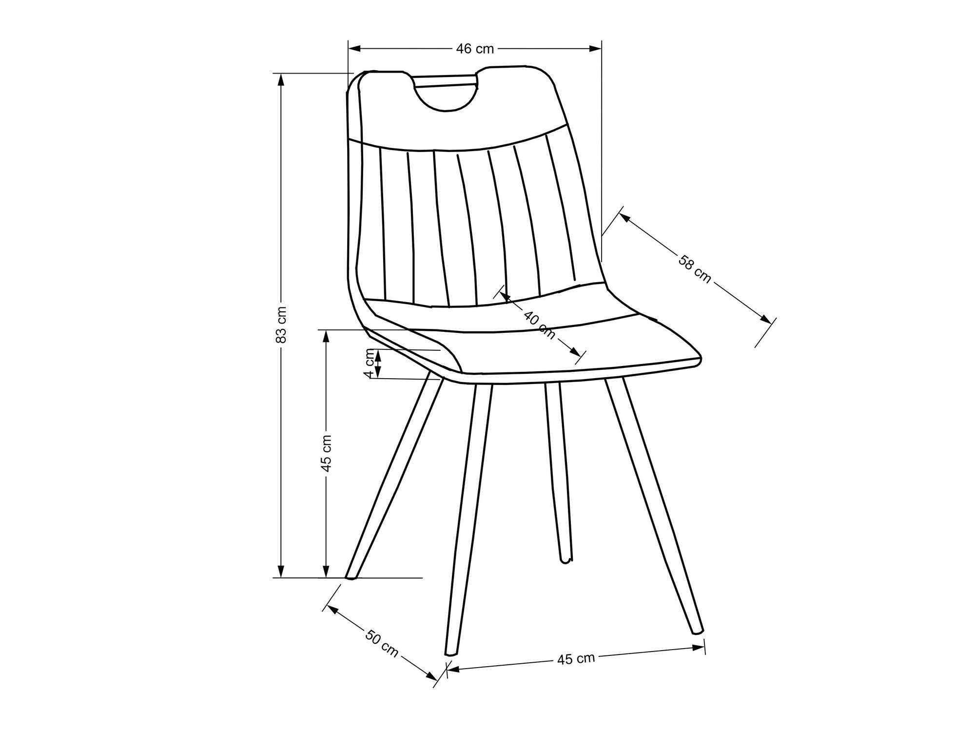 Stol Houston 1644 (Rumena)