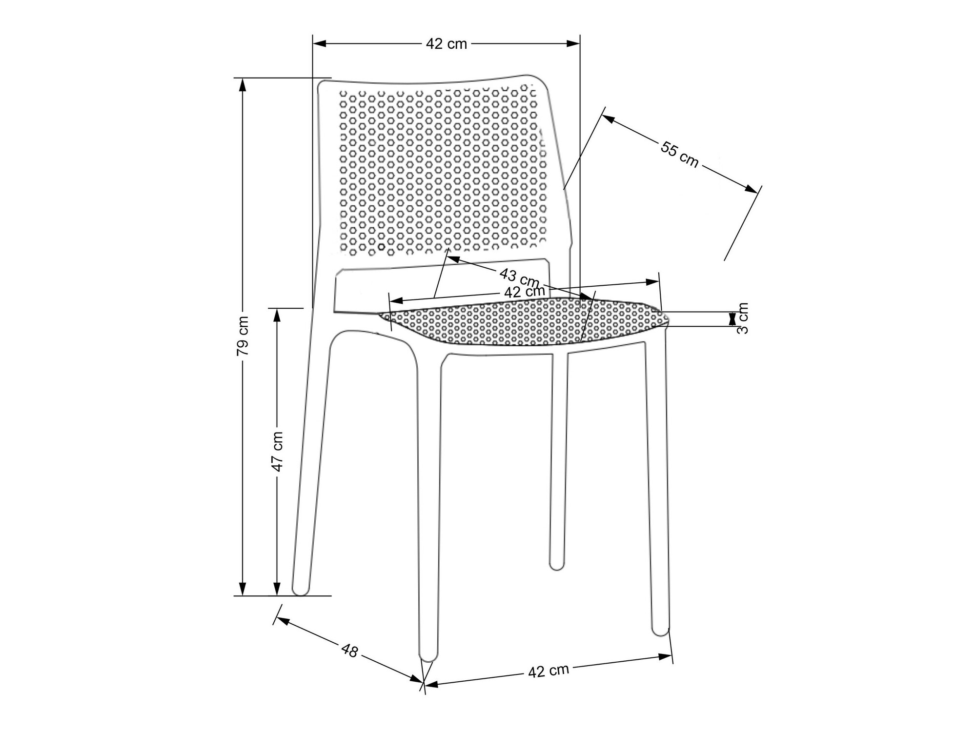Stol Houston 1648 (Oranžna)