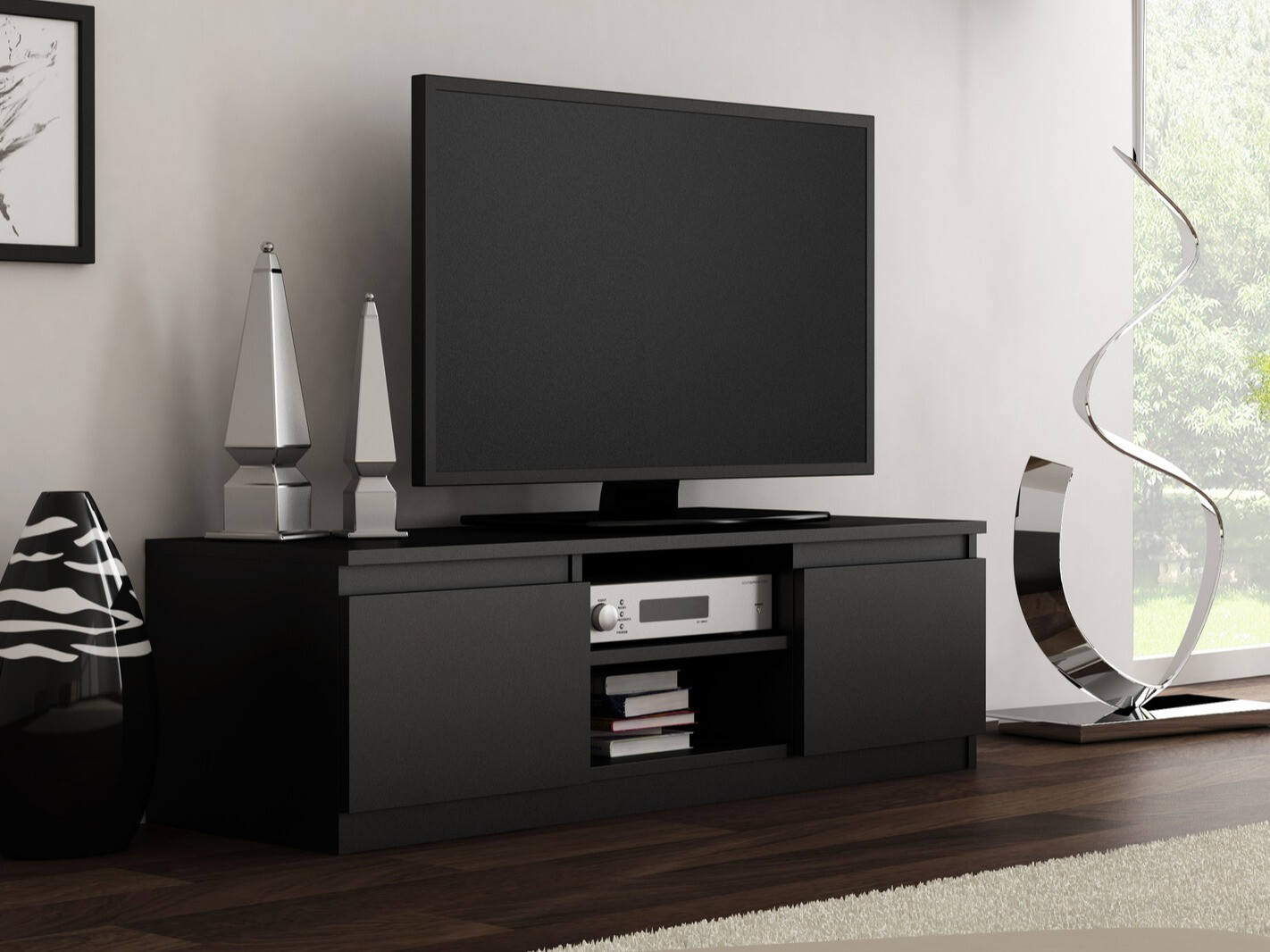 TV-omarica Elbvelu 123 (Črna)
