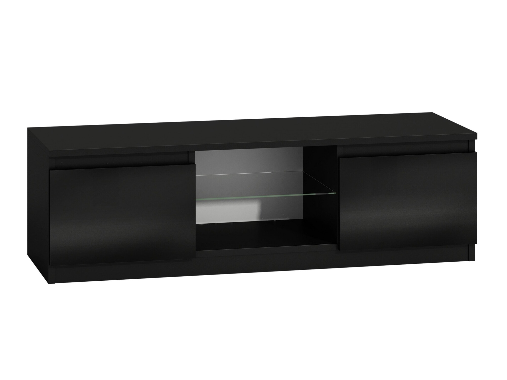 TV-omarica Elbvelu 124 (Črna + Sijaj črna)