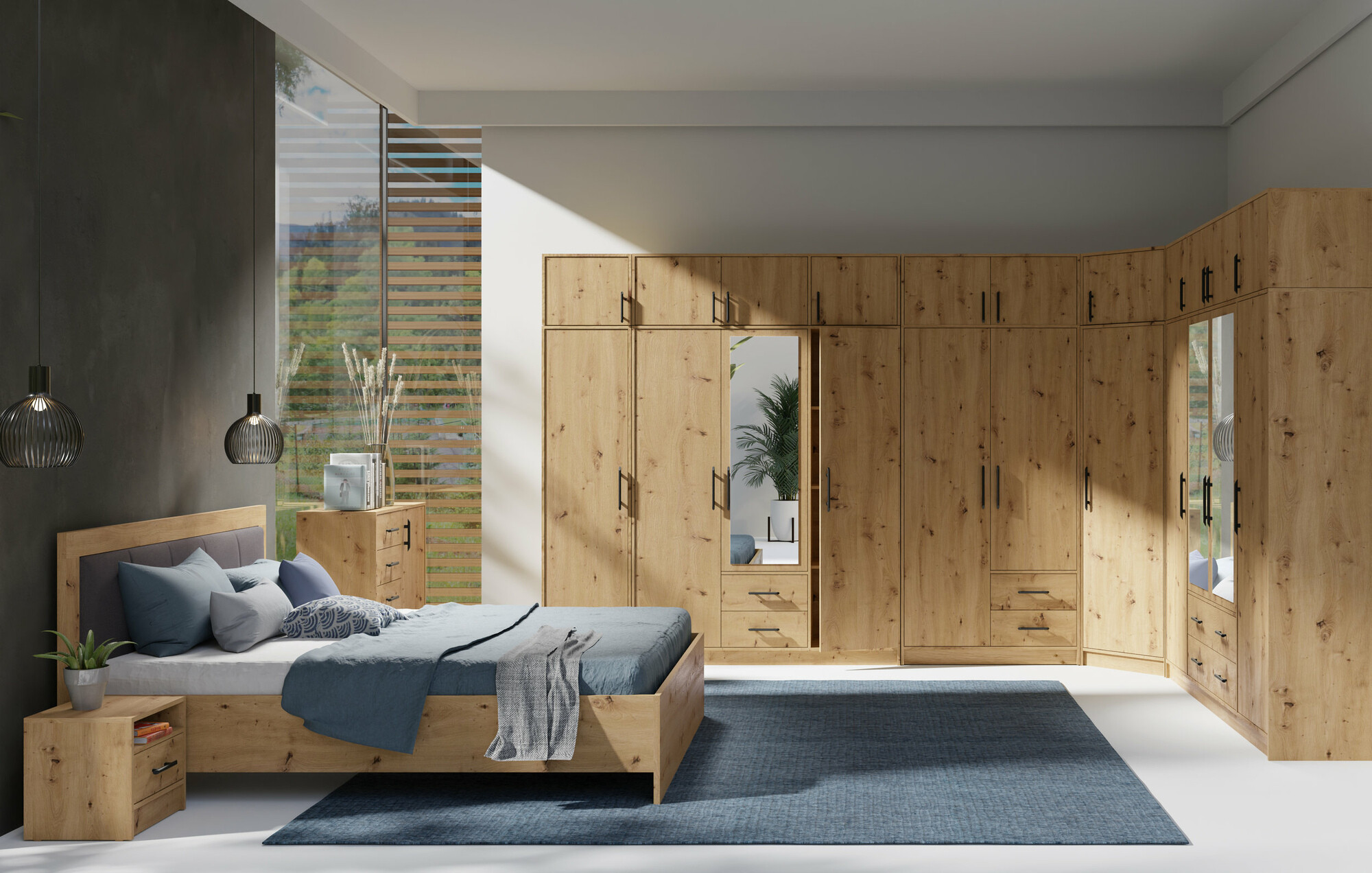 Garderobna omara Cavmero 105 (Artisan hrast)