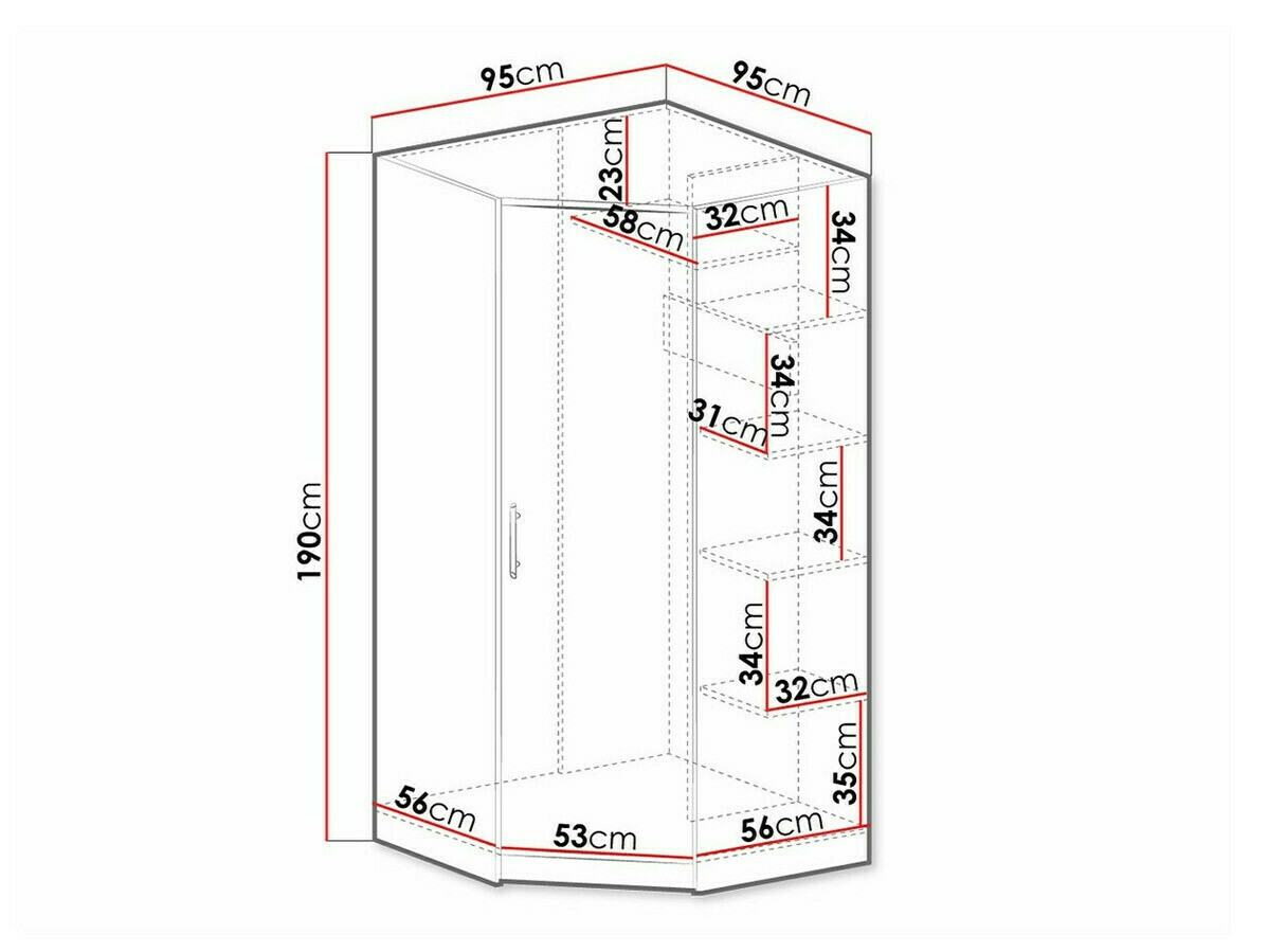 Kotna omara Cavmero 106 (Artisan hrast)