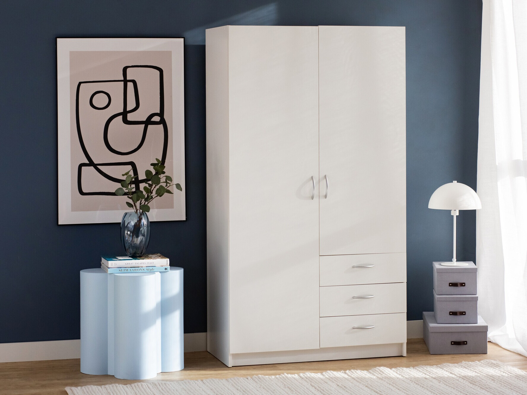 Garderobna omara Bristol 198 (Bela)