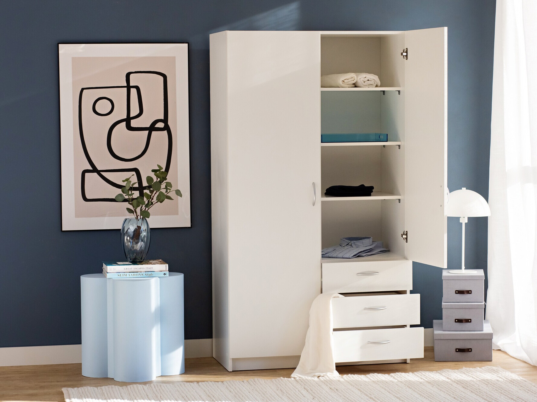 Garderobna omara Bristol 198 (Bela)