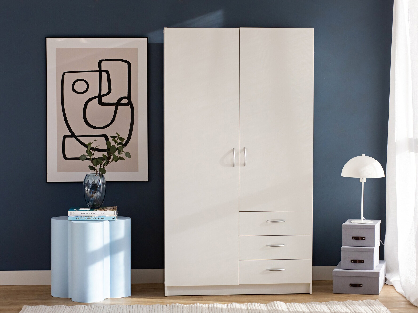 Garderobna omara Bristol 198 (Bela)