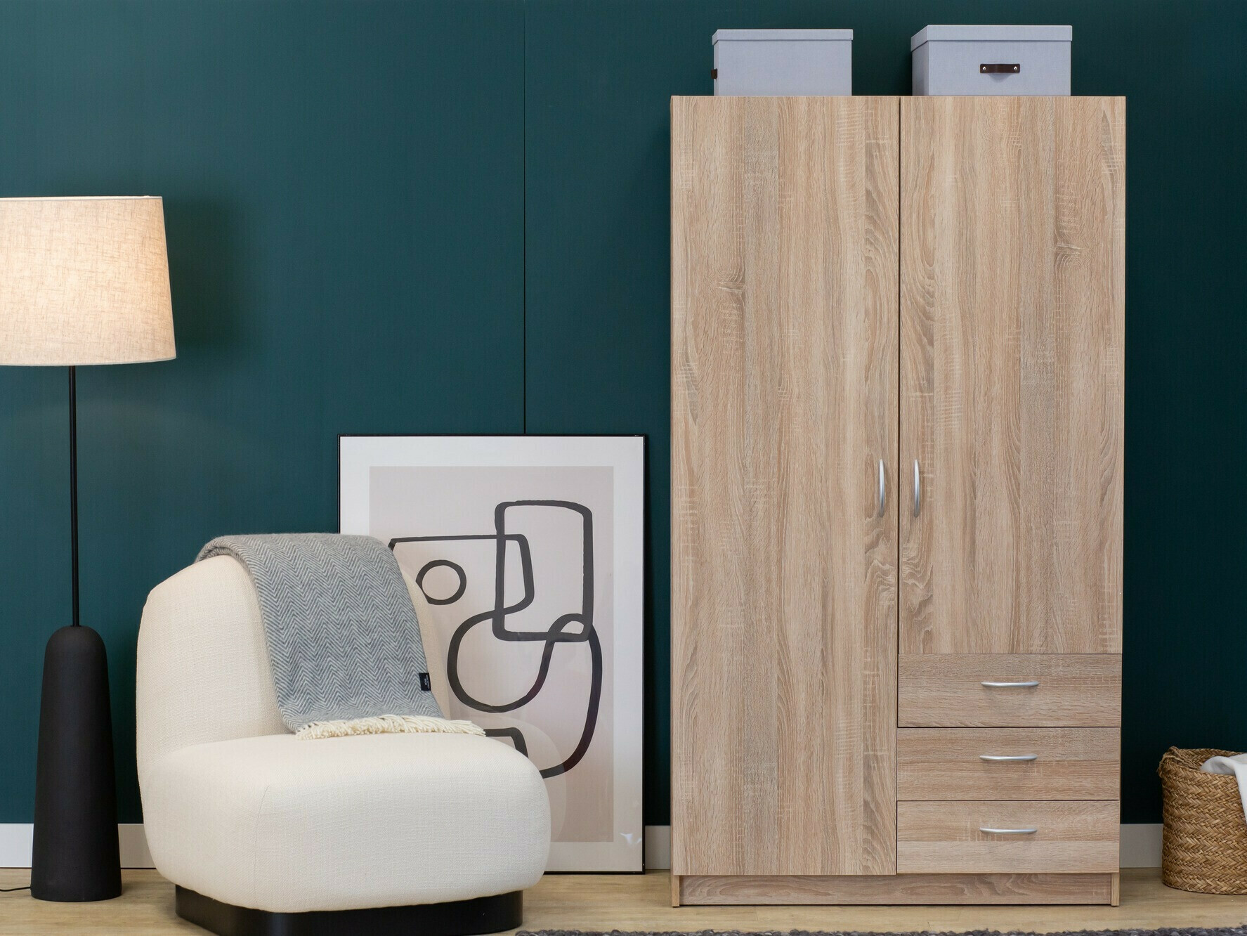 Garderobna omara Bristol 198 (Sonoma hrast)