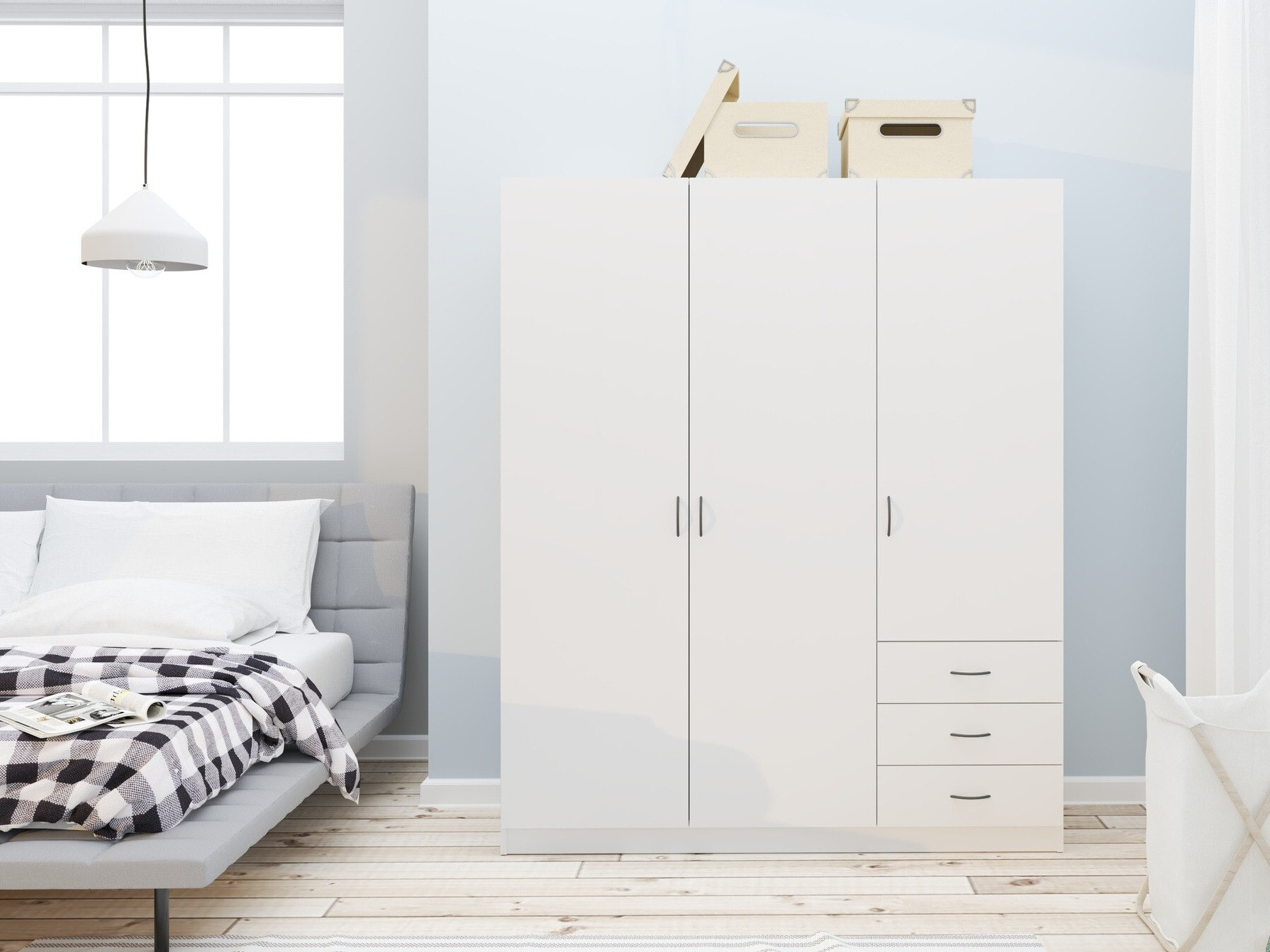 Garderobna omara Bristol 199 (Bela)