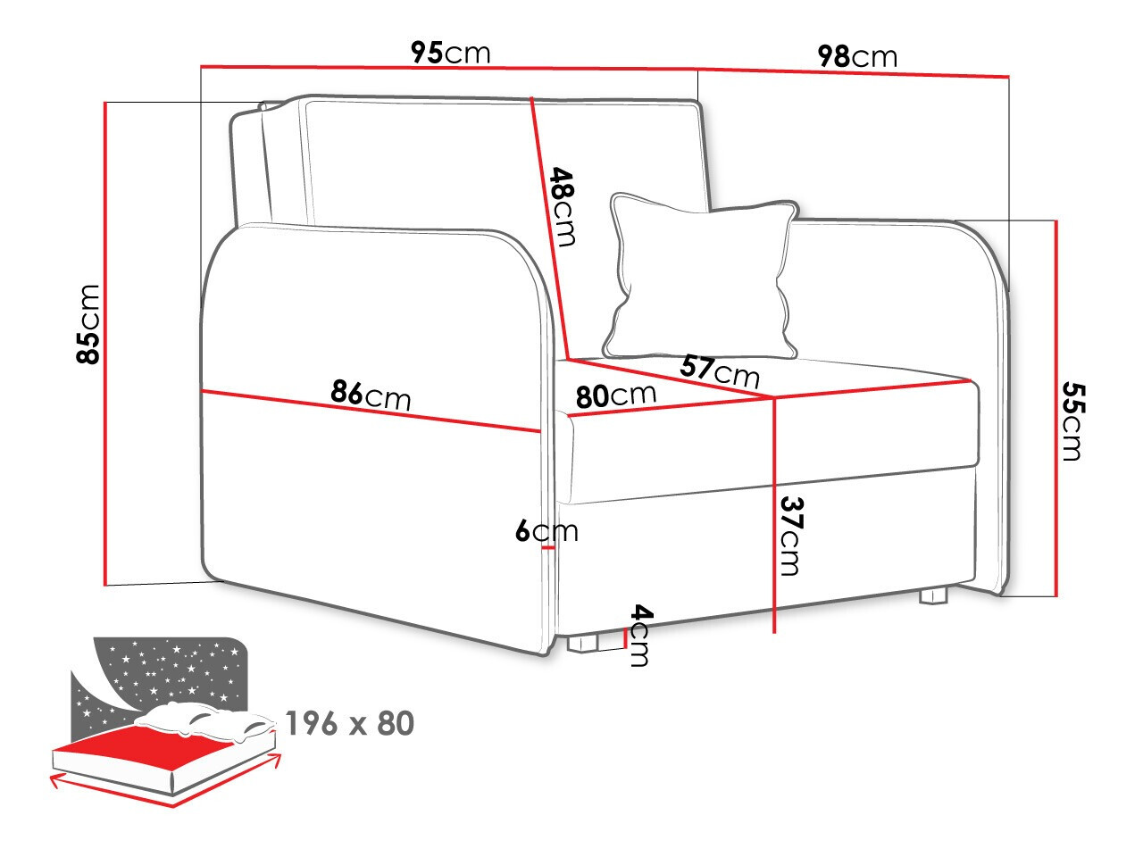 Fotelj Columbus 125 (Again 80)