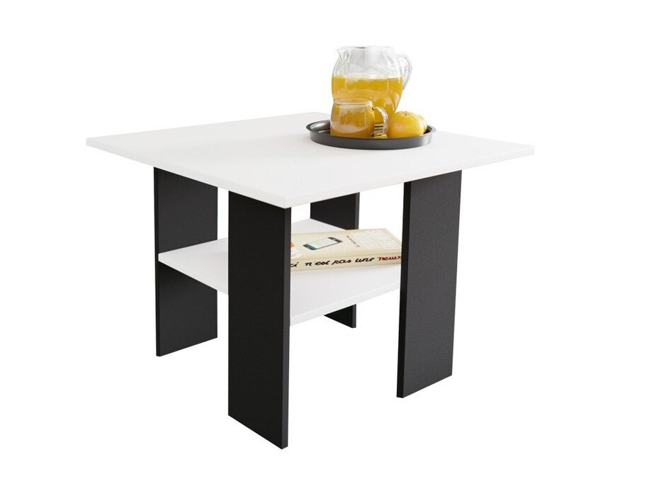 Klubska mizica Reading 102 (Črna + Bela)