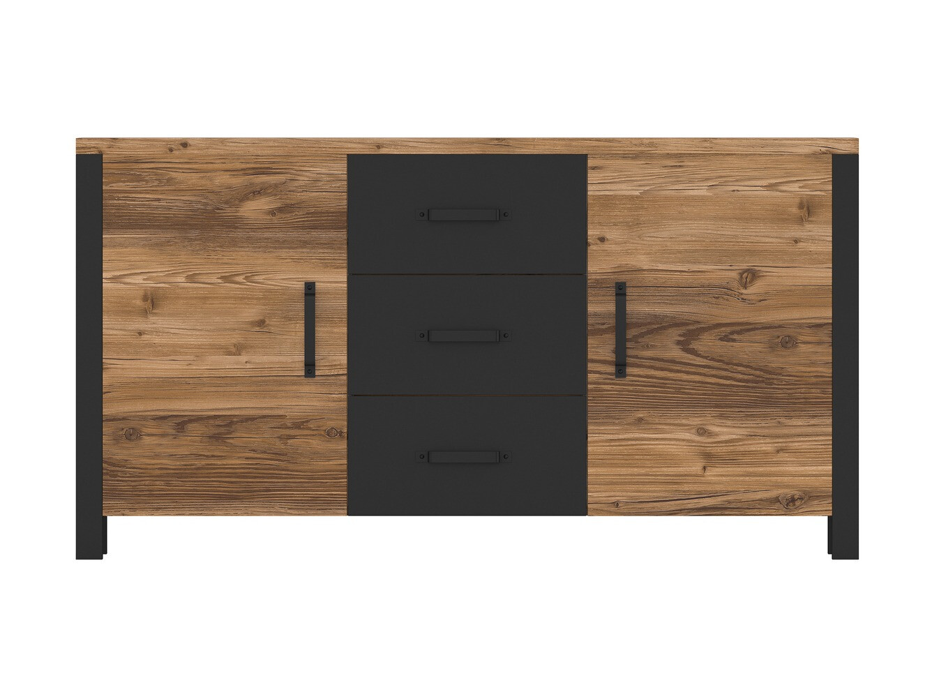 Komoda Tornua 103 (Temna smreka + Mat črna)