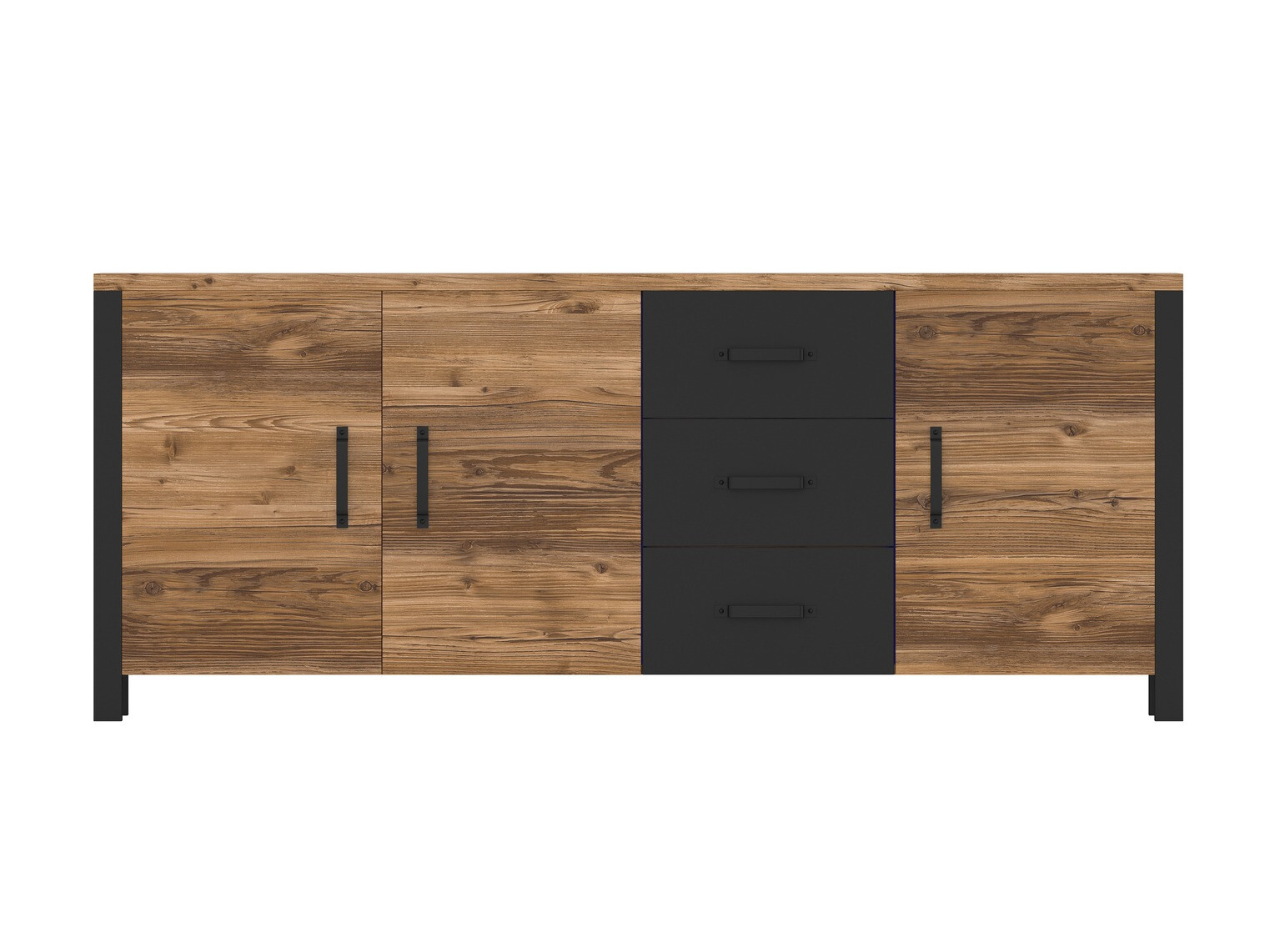 Komoda Tornua 106 (Temna smreka + Mat črna)