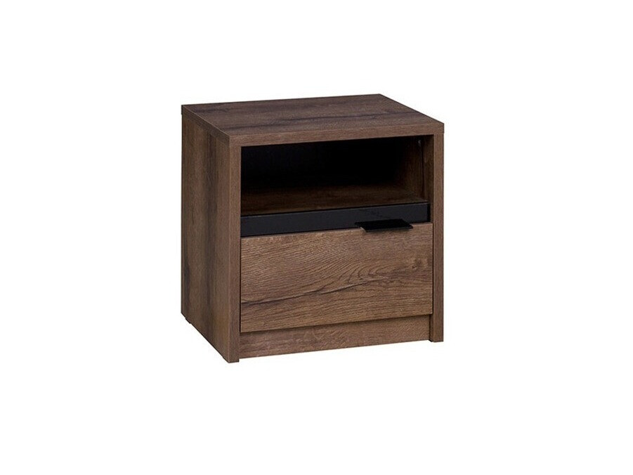 Nočna omarica Fivelbo 108 (Monastery hrast + Sijaj črna)