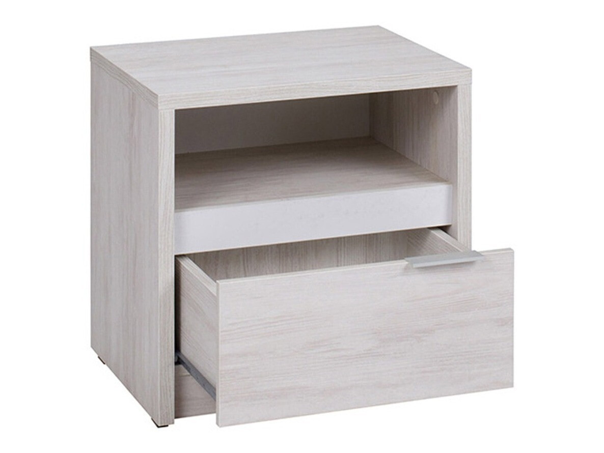 Nočna omarica Fivelbo 108 (Monastery hrast + Sijaj črna)