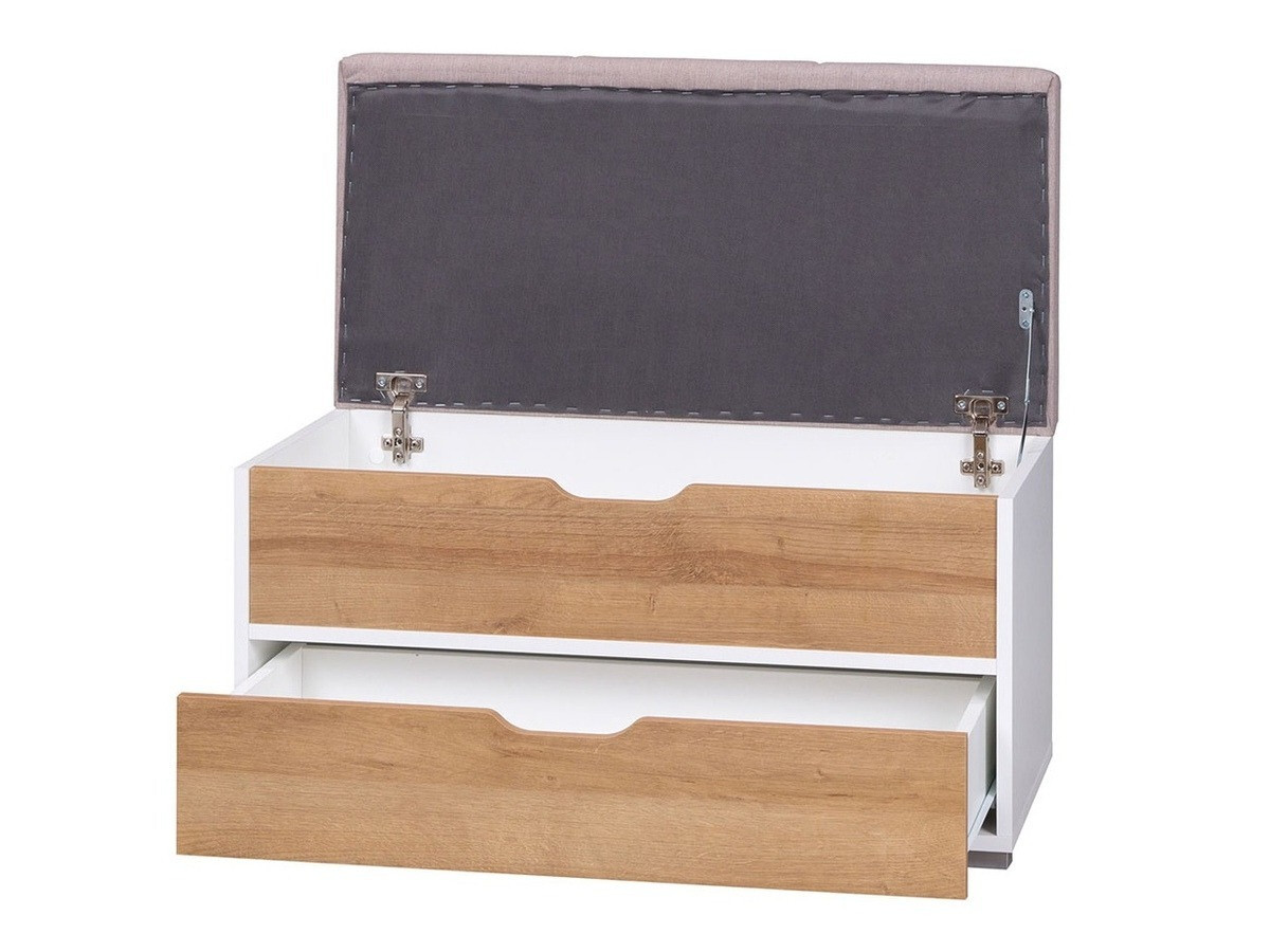 Klop z oblazinjenjem Providence H105 (Bela + Zlati hrast + Avelline 808)