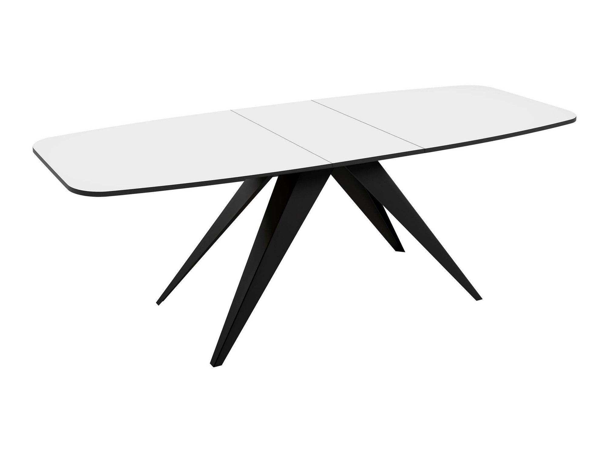 Miza Oswego 115 (Črna + Beli marmor)