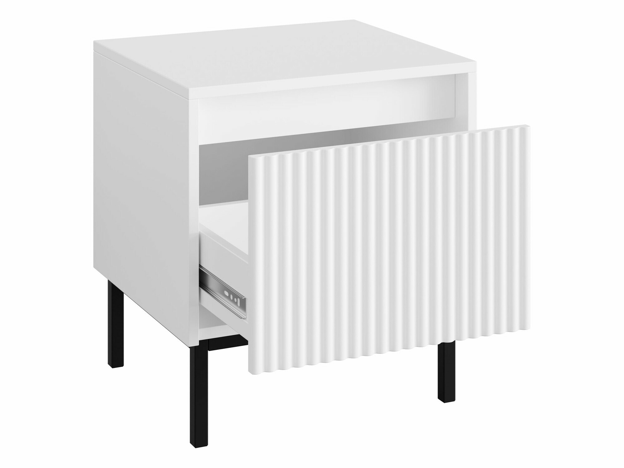 Nočna omarica Comfivo Delruva 105 (Bela)