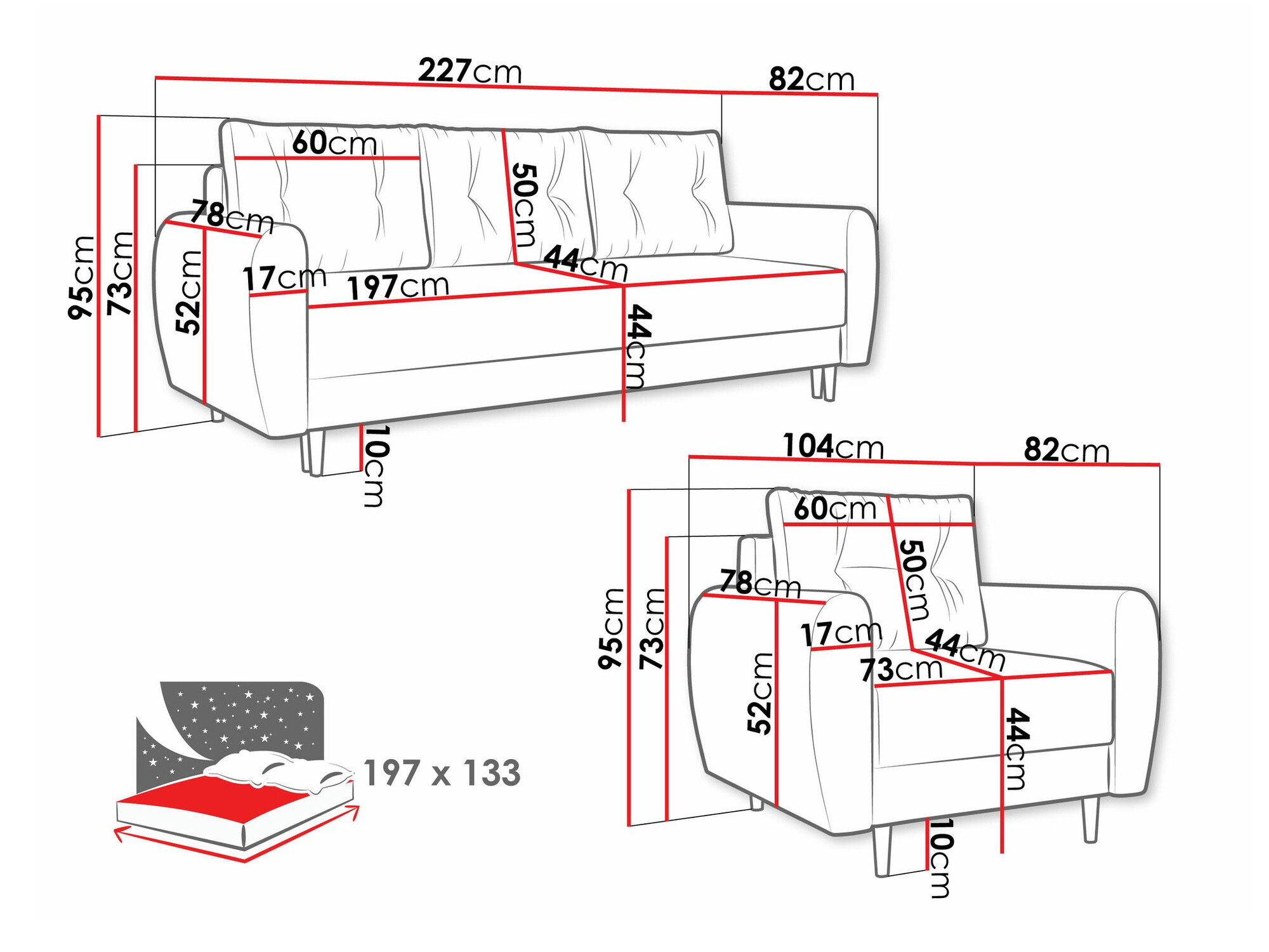 Oblazinjeno pohištvo Memphis 145 (Itaka 33)