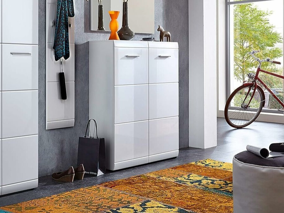 Regal za čevlje Livromu 102 (Sijaj bela)