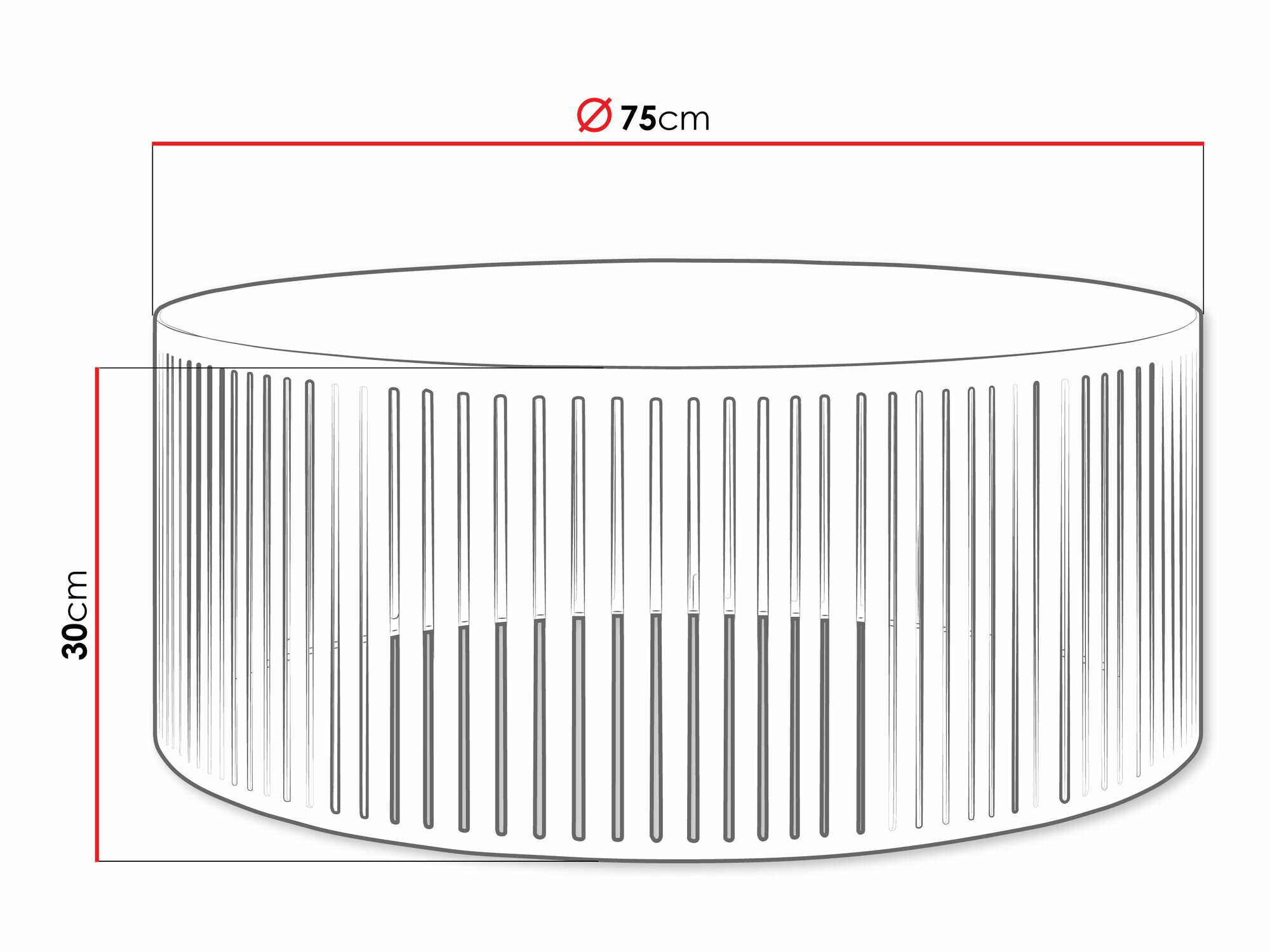 Klubska mizica Prunis (Črna)