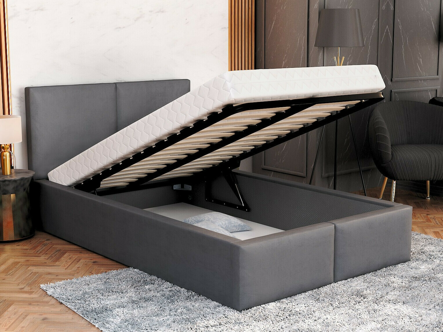 Postelja Fairfield 109 (Grafit)