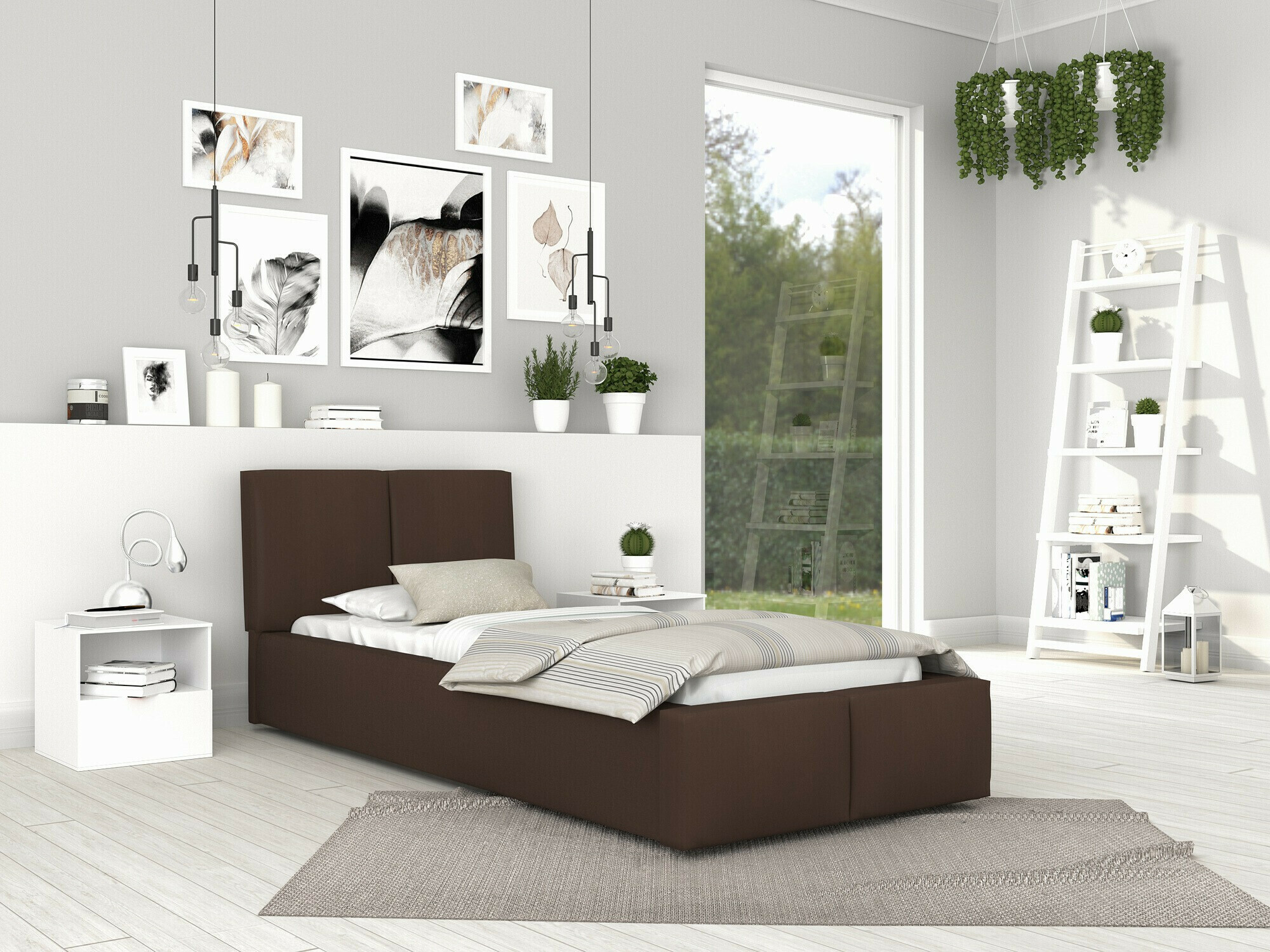 Postelja Fairfield 109 (Rjava)