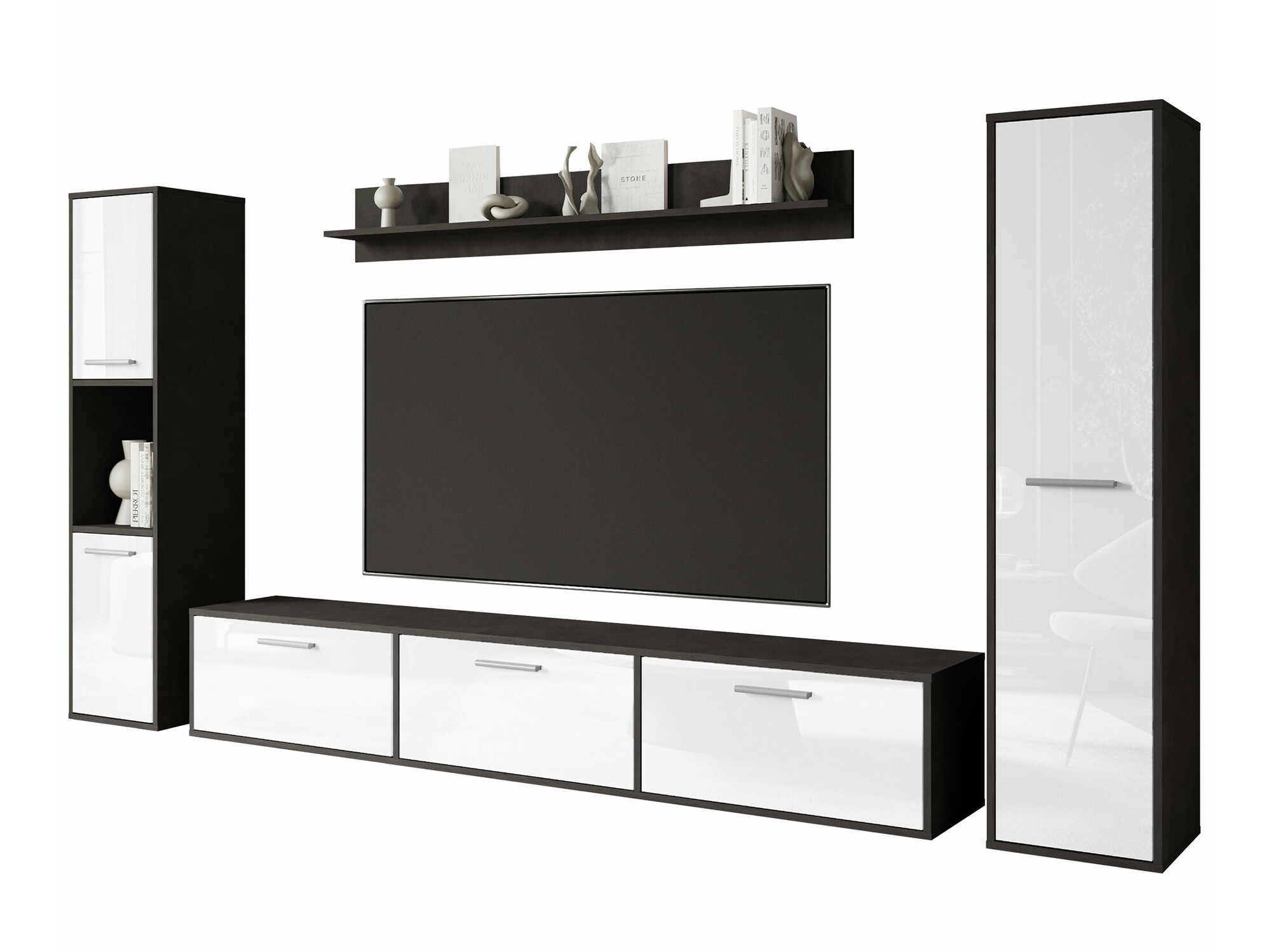 Dnevni prostor Sarasota 175 (Matera siva + Sijaj bela)