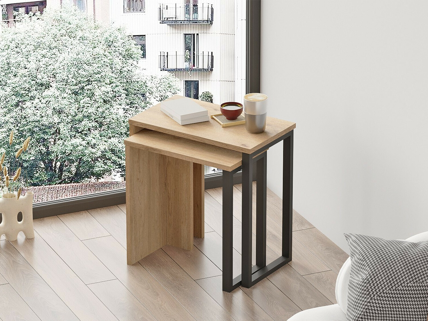 Komplet stranskih mizic Fertore 106 (Oreh)