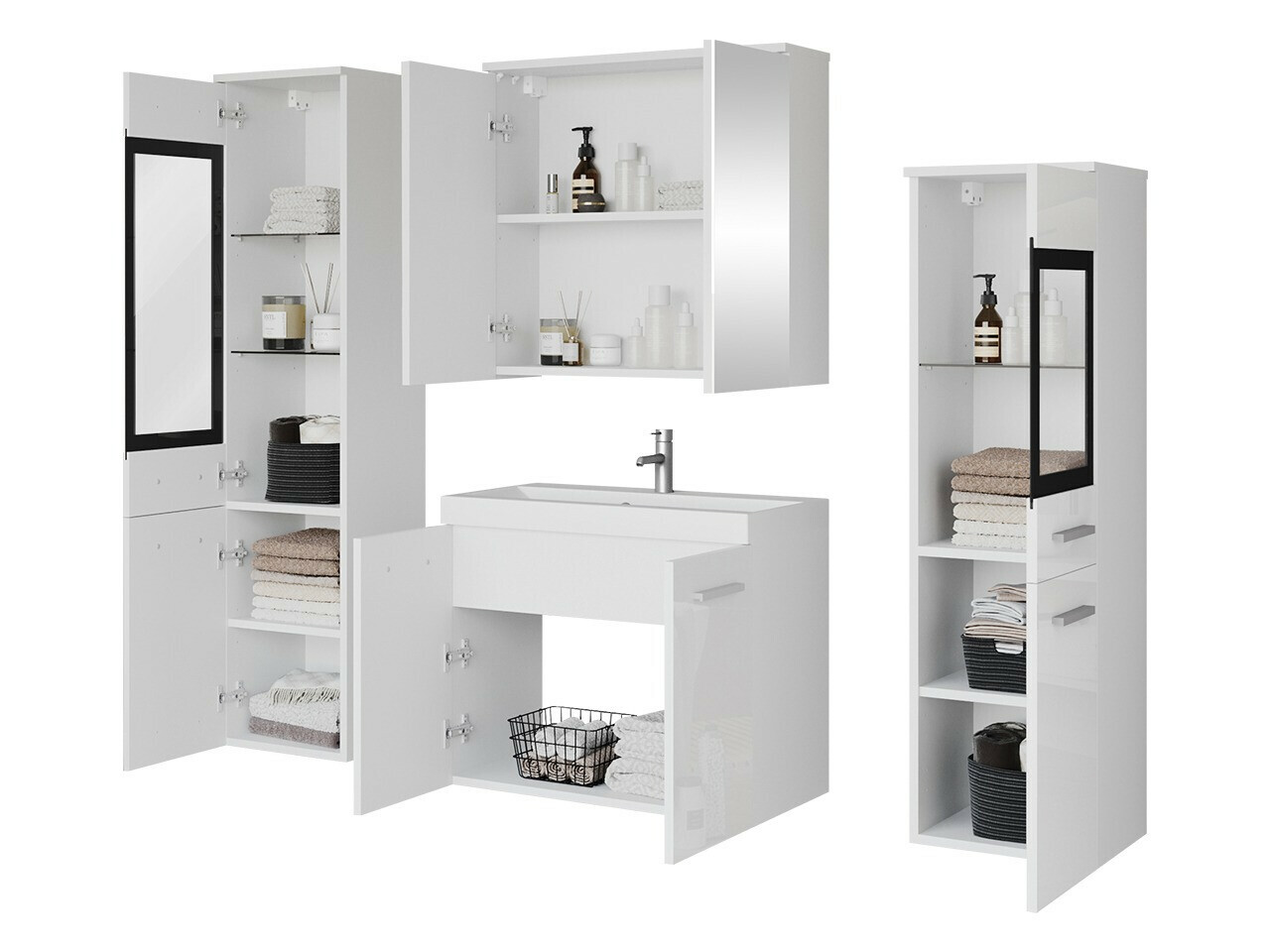 Kopalniški komplet Scientia III (Sijaj bela + Bela)