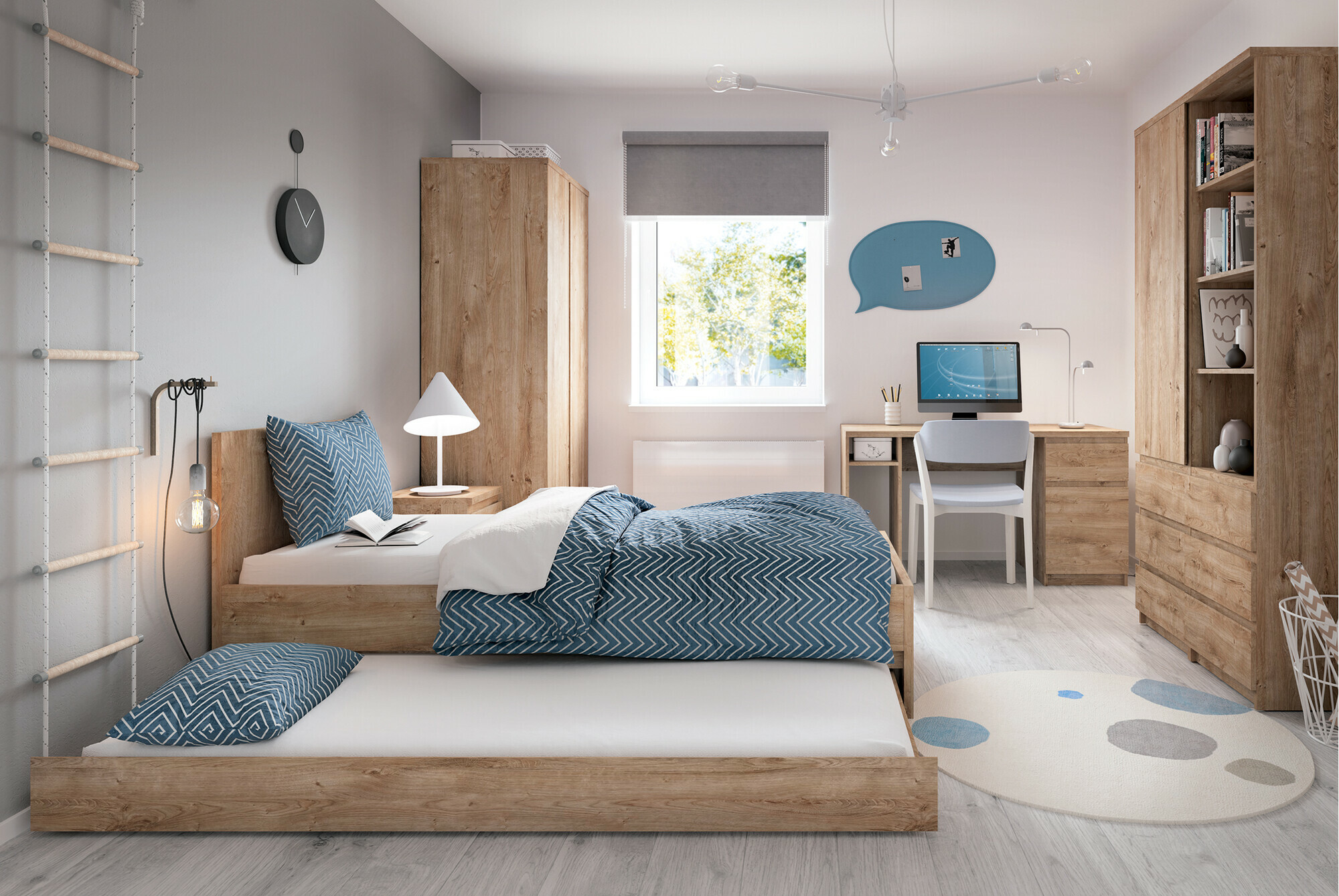 Postelja Merfere 107 (Hrast)