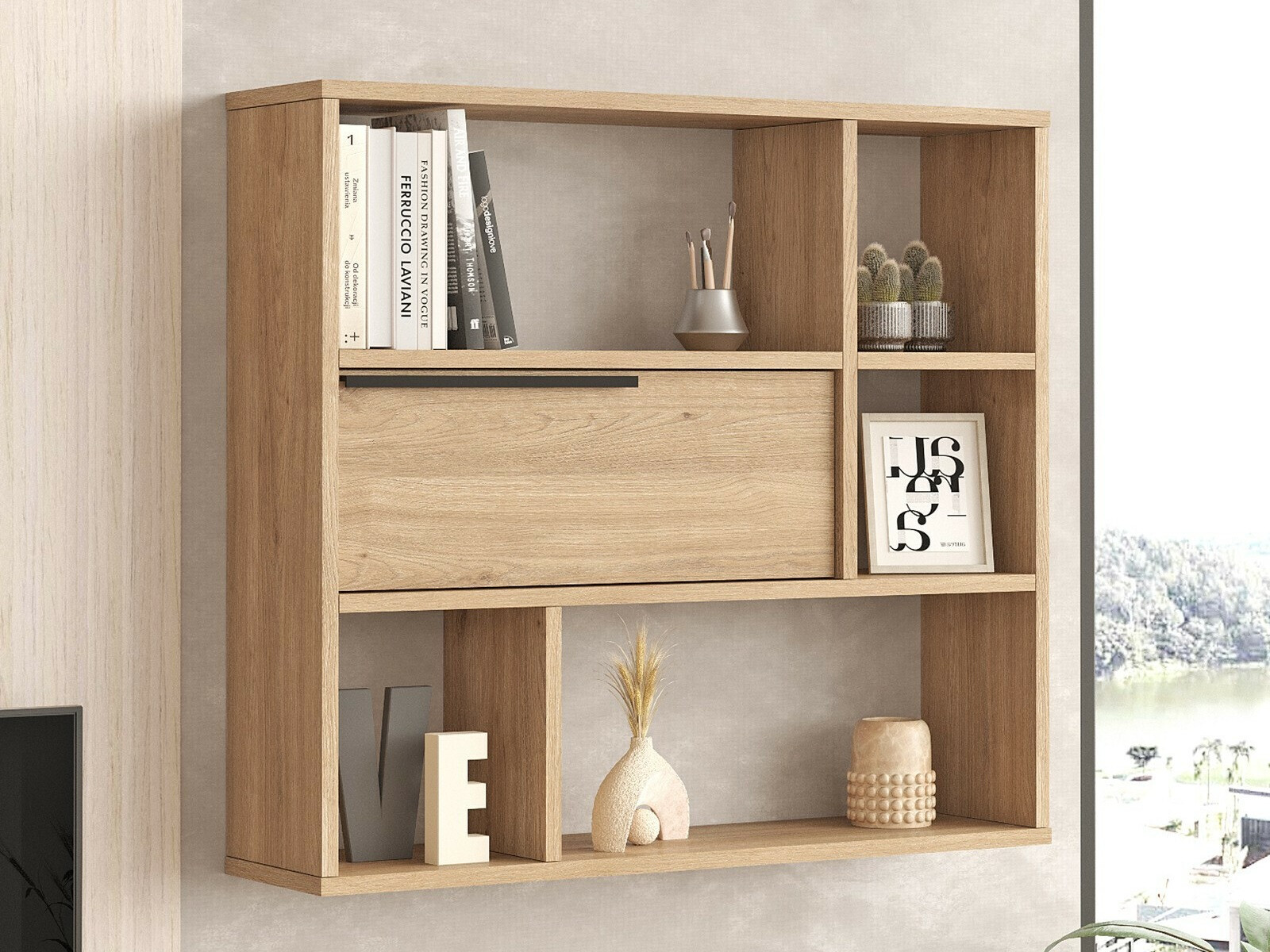 Stenska polica Fertore 104 (Oreh)