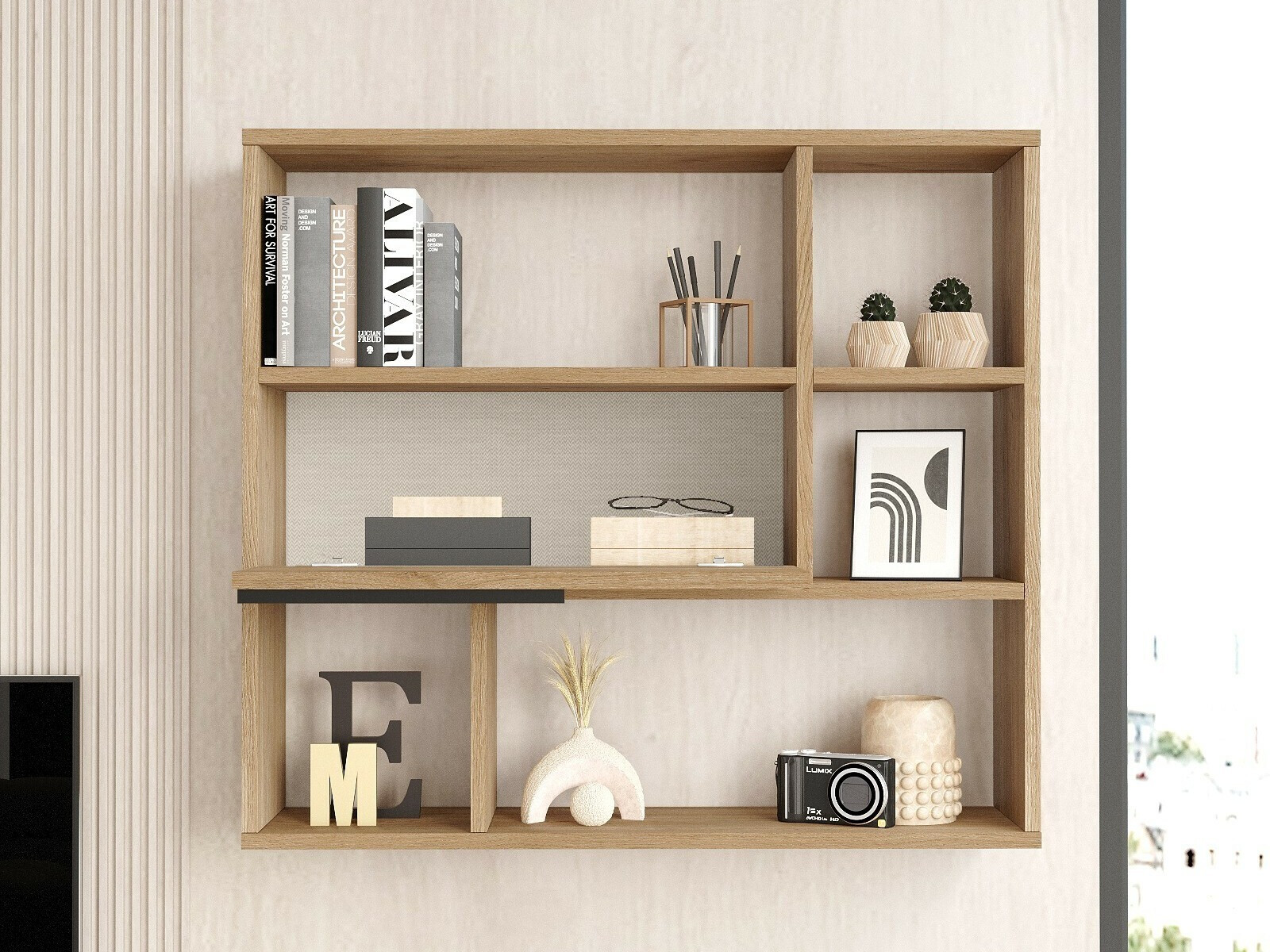 Stenska polica Fertore 104 (Oreh)