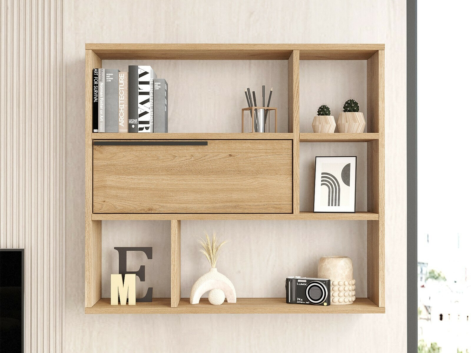 Stenska polica Fertore 104 (Oreh)