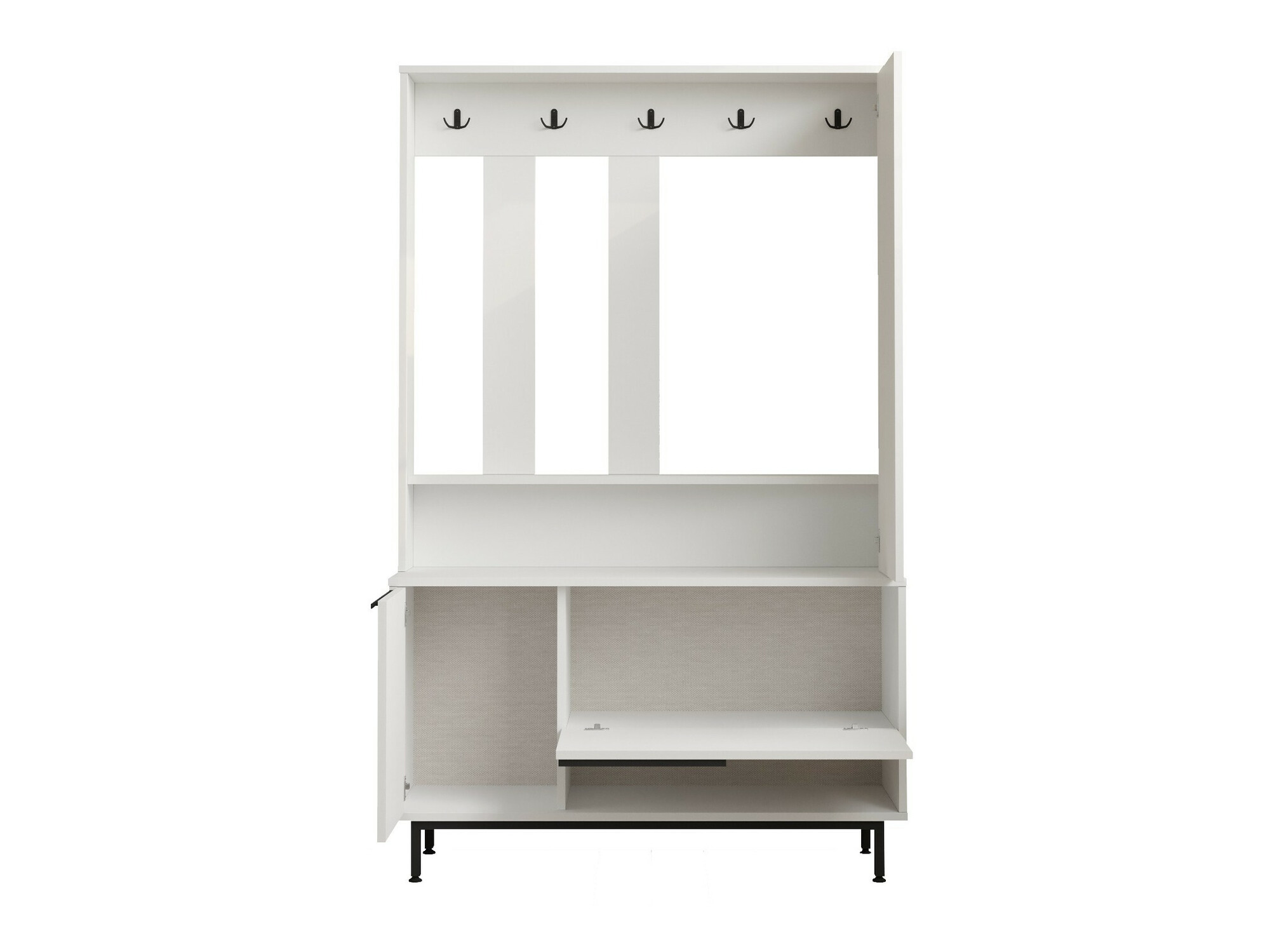Komplet za predsobo Fertore 110 (Bela)