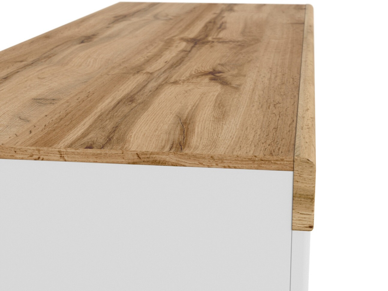 Pisalna miza Sonsoru 130 (Bela + Sijaj bela + Wotan hrast)