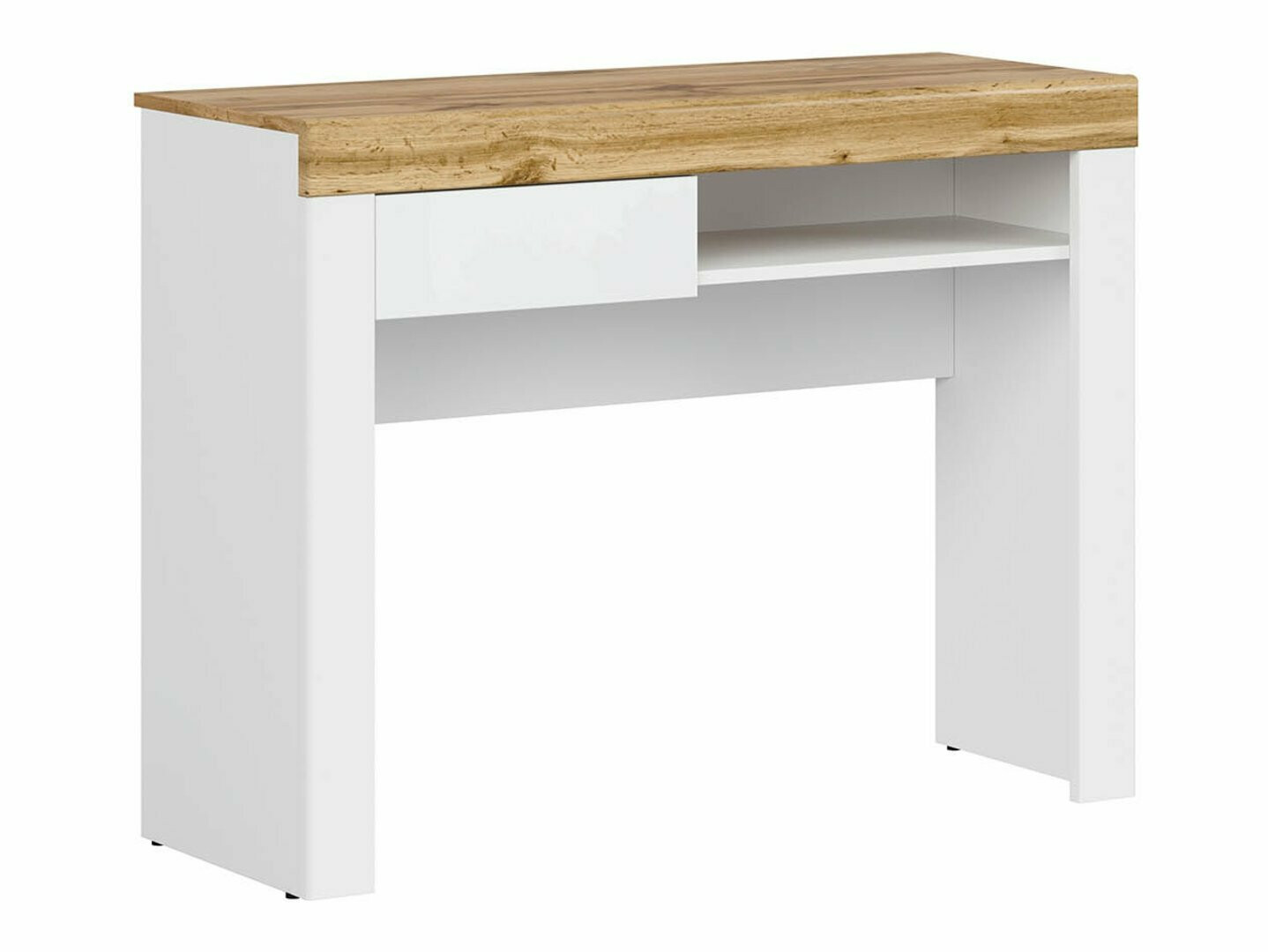 Pisalna miza Sonsoru 131 (Bela + Sijaj bela + Wotan hrast)