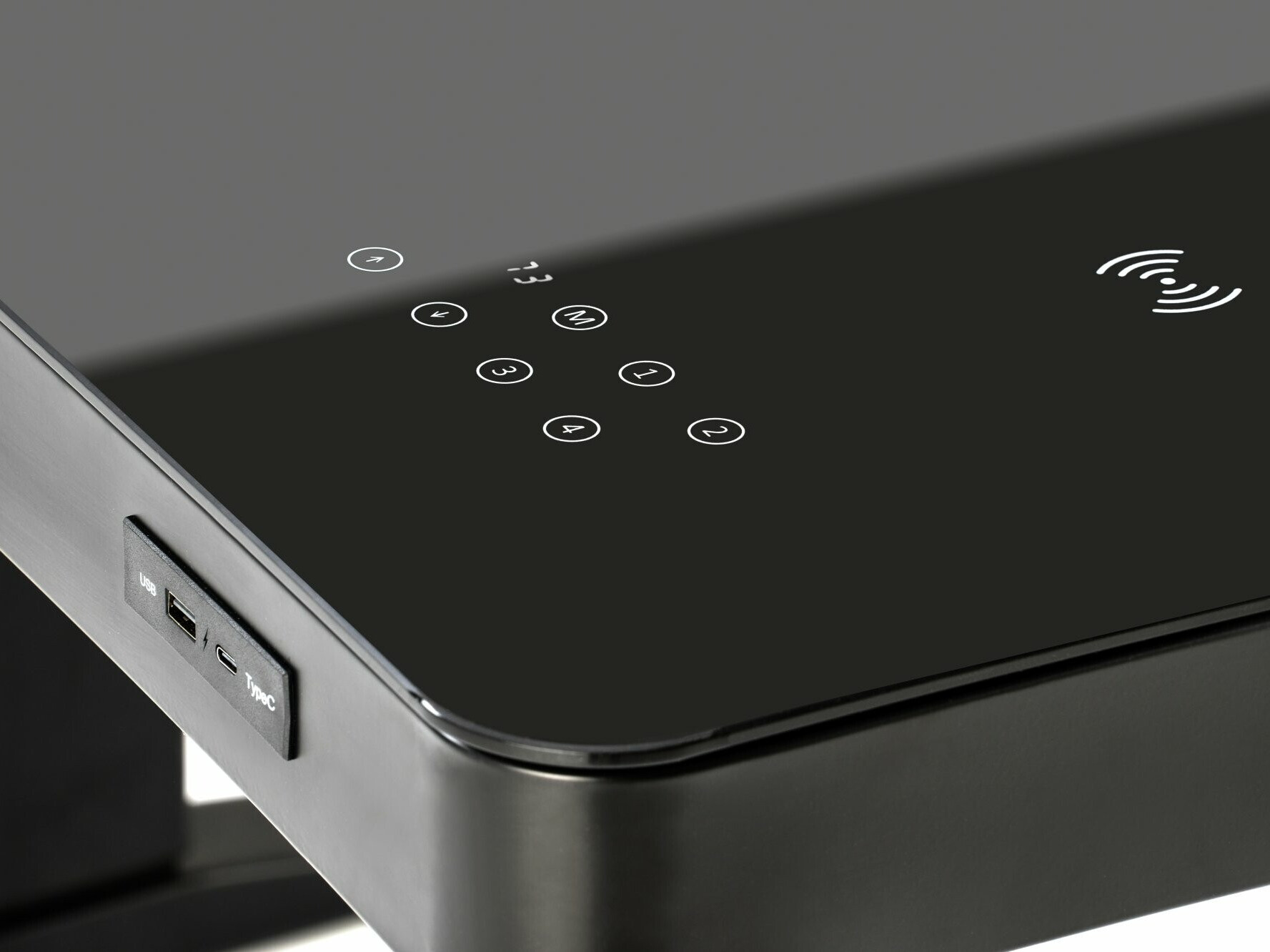 Dvižna pisalna miza Houston 1703 (Črna)