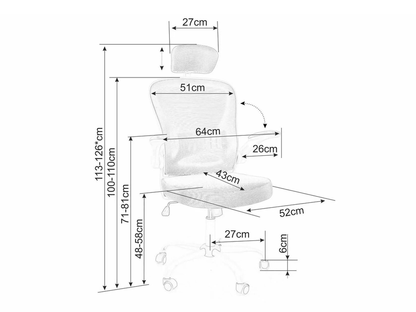 Pisarniški stol Detroit 118