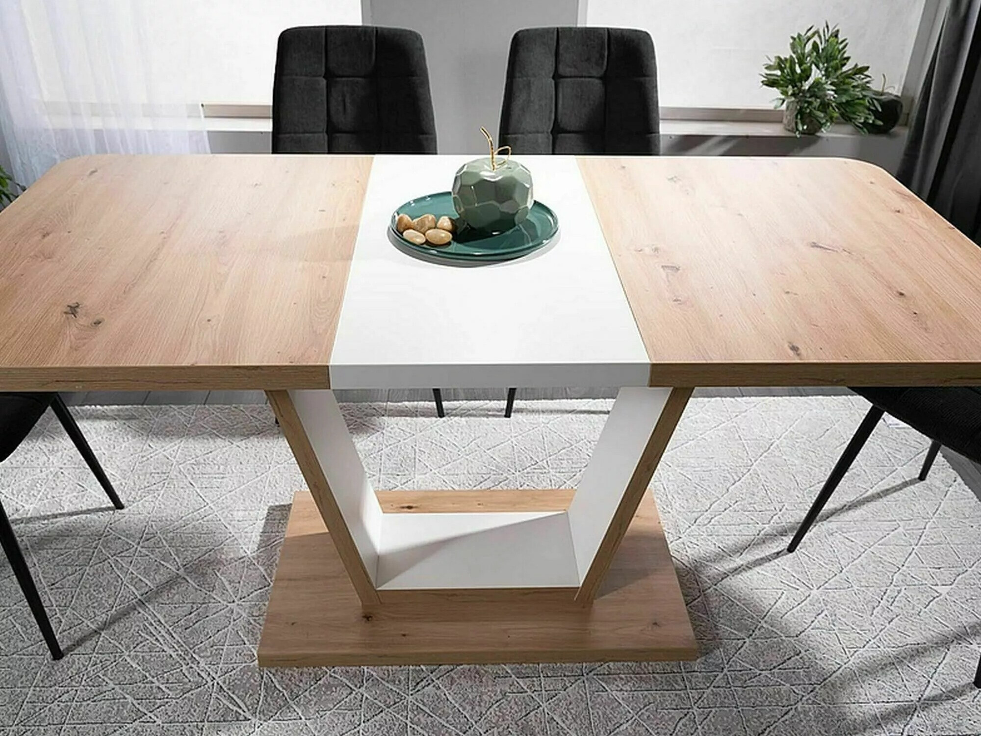 Miza Detroit 135 (Artisan hrast + Bela)