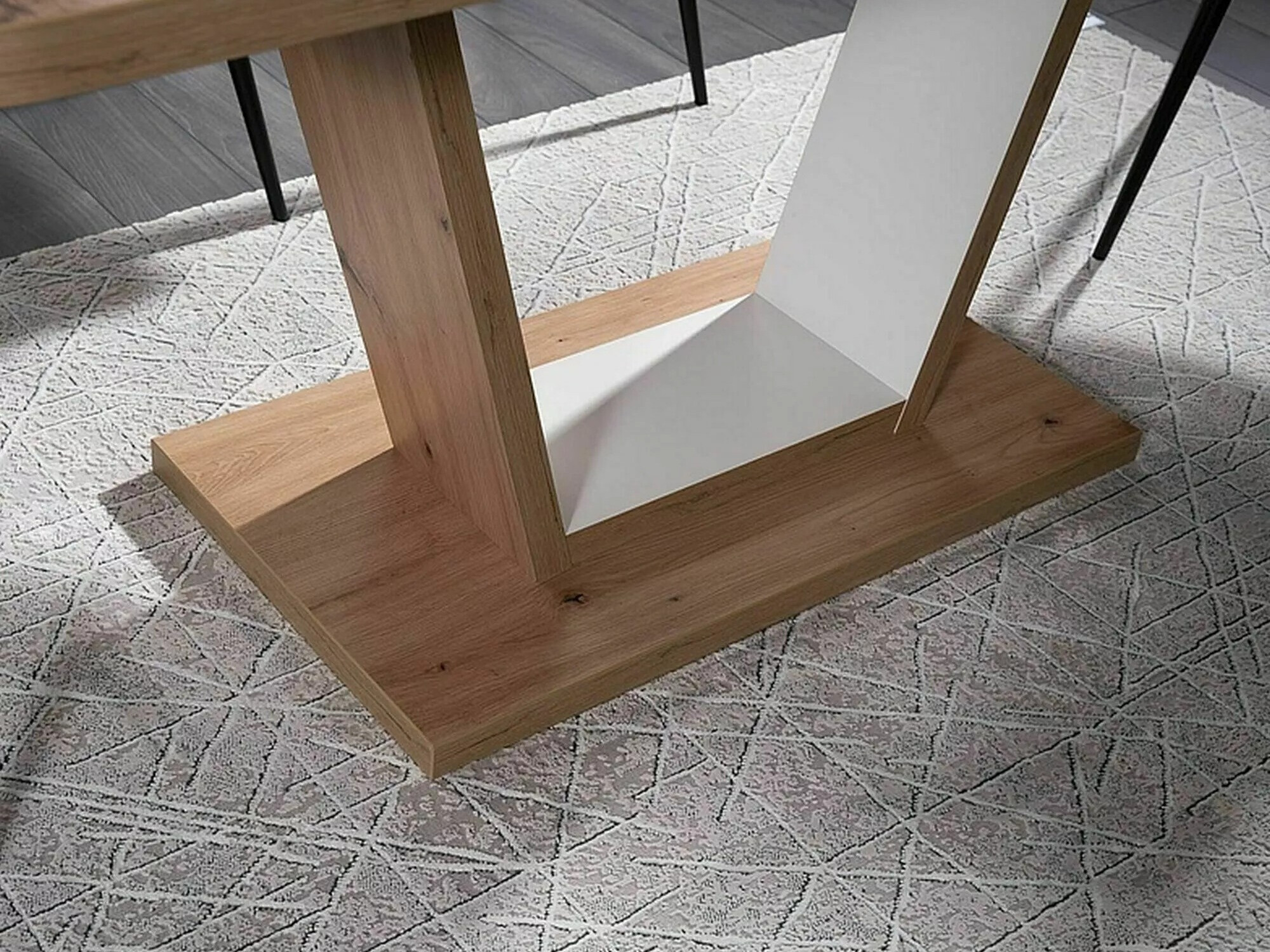 Miza Detroit 135 (Artisan hrast + Bela)