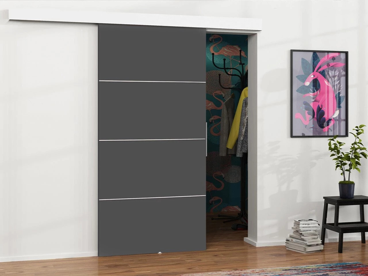 Drsna vrata Dover 216 (Antracit)