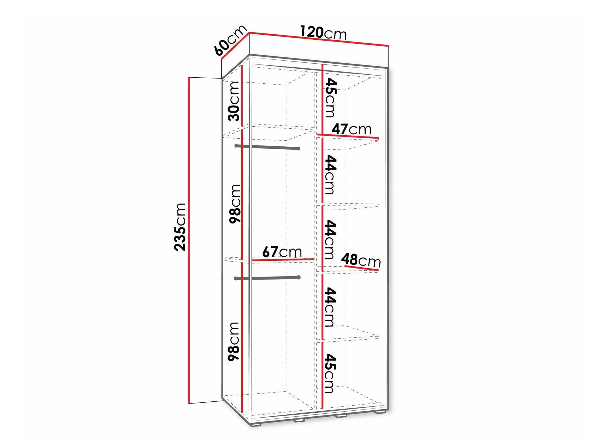 Garderobna omara Hartford 495