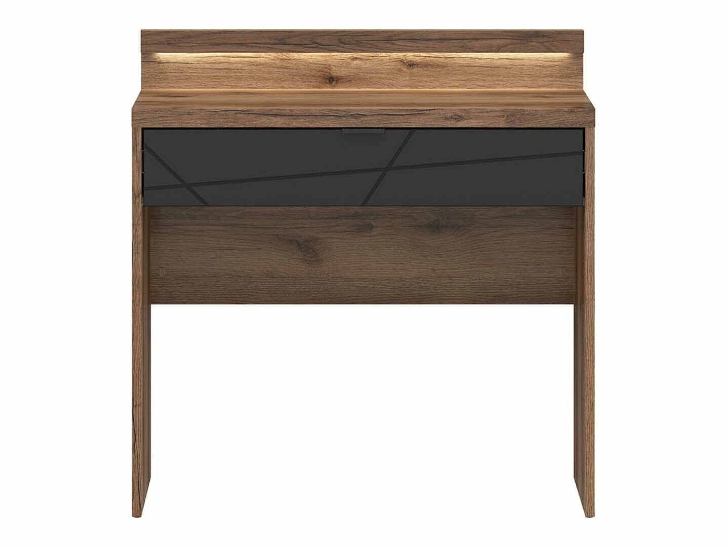 Pisalna miza Fivale 120 (Temni delano hrast + Mat črna)