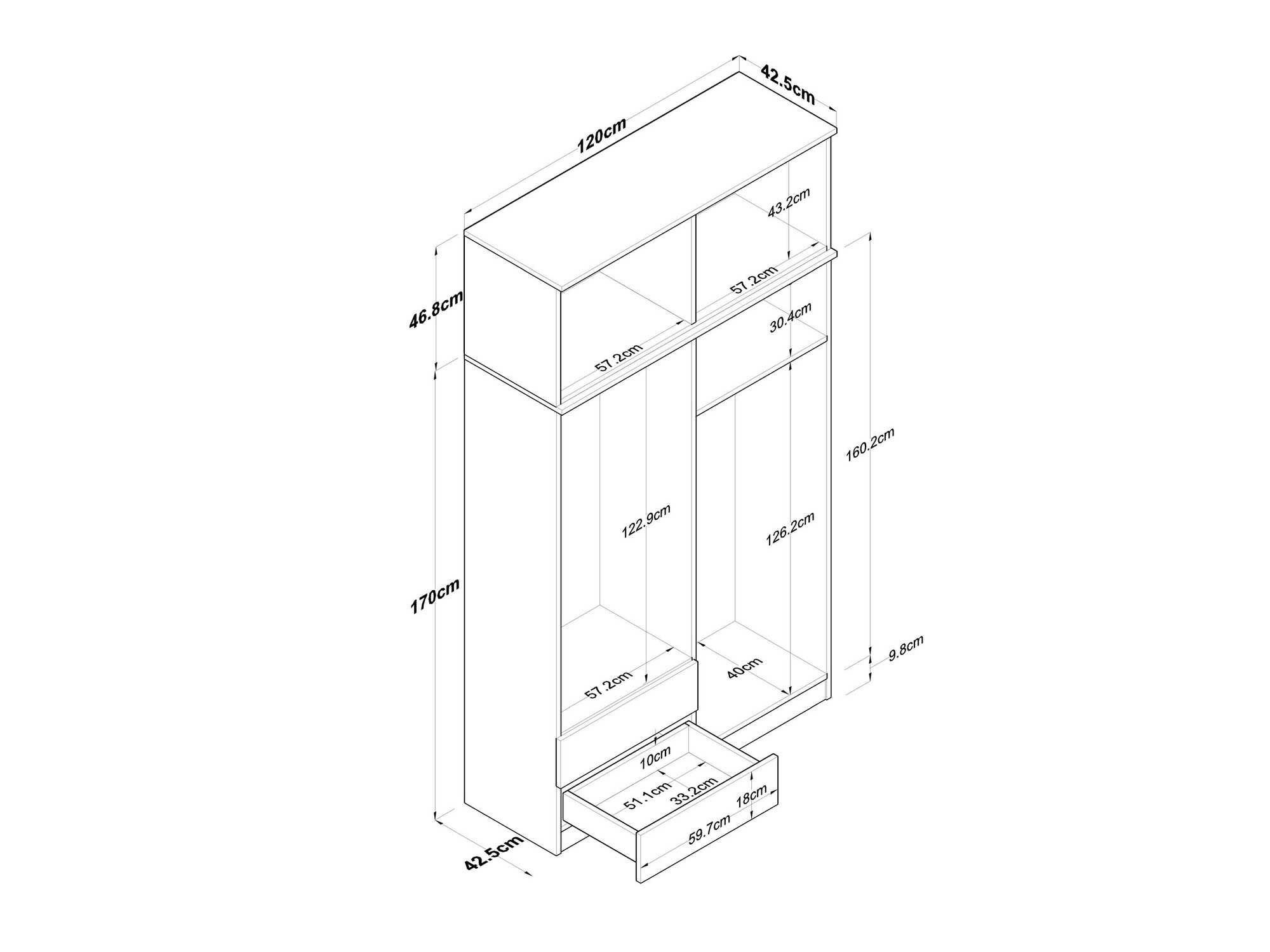 Garderobna omara Camlare 100