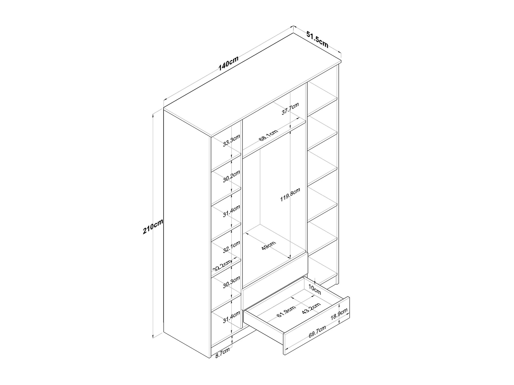 Garderobna omara Camlare 107