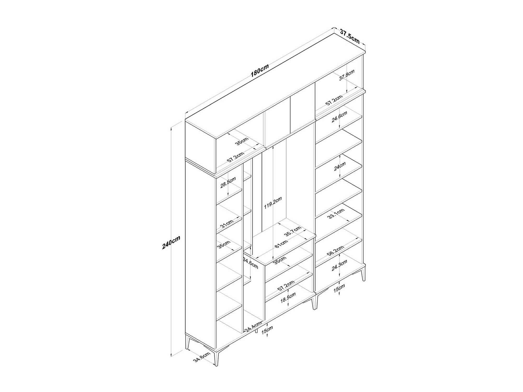 Komplet za predsobo Catevara 106
